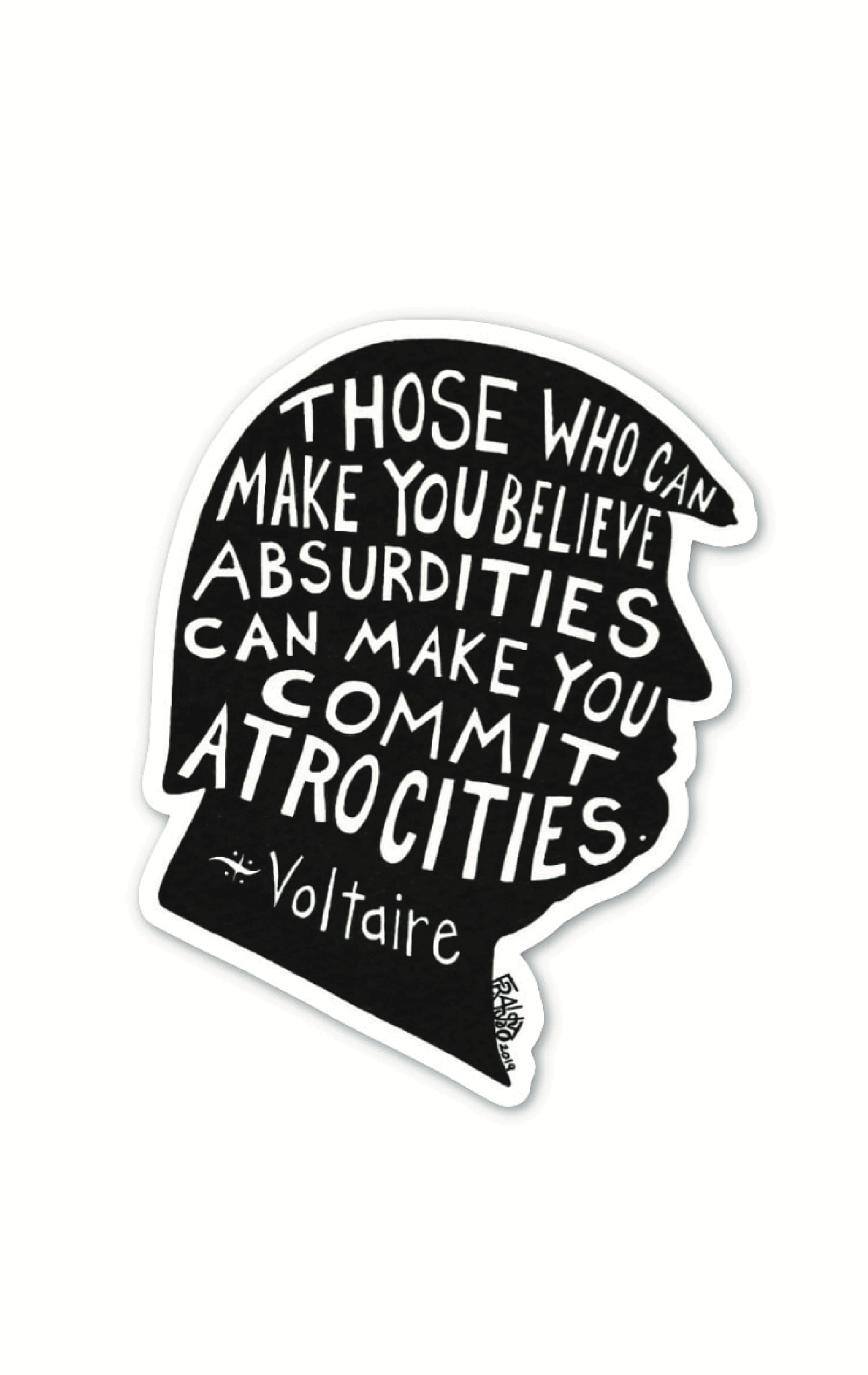 Don The Con Eco-Friendly Sticker By Artist Rick Frausto