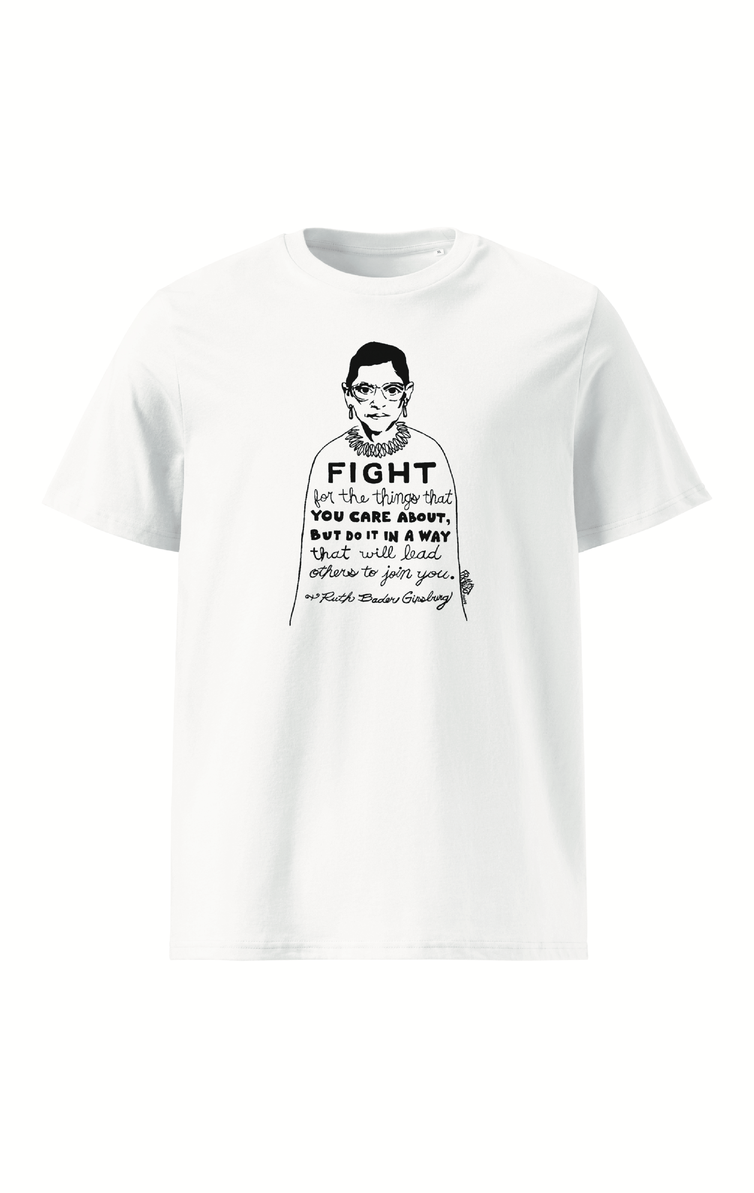 RBG #1 Organic Cotton T-Shirt By Artist Rick Frausto