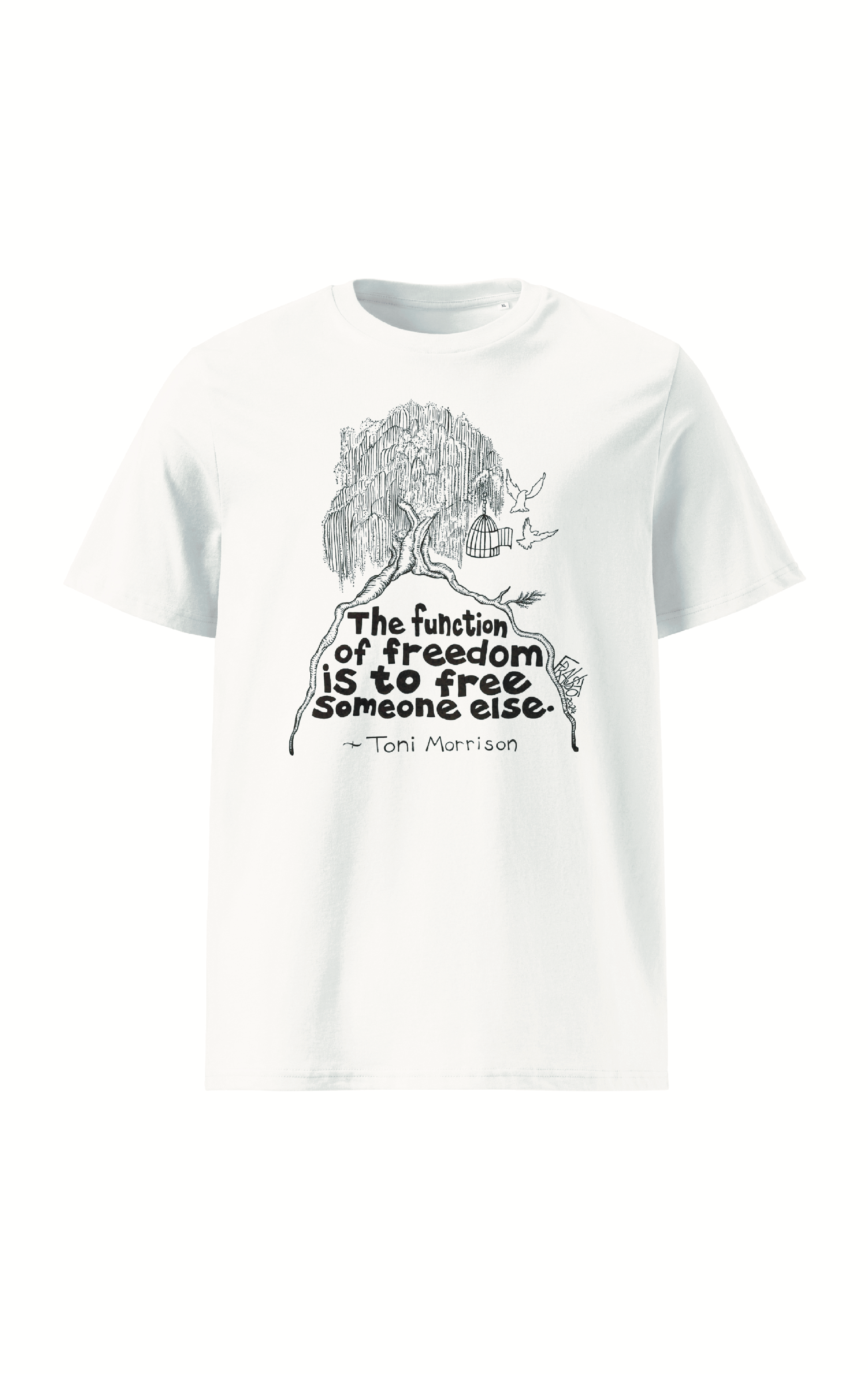 Function Of Freedom Organic Cotton T-Shirt By Rick Frausto