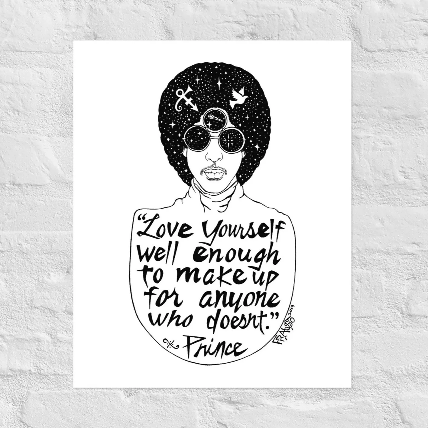 Prince Print By Artist Rick Frausto