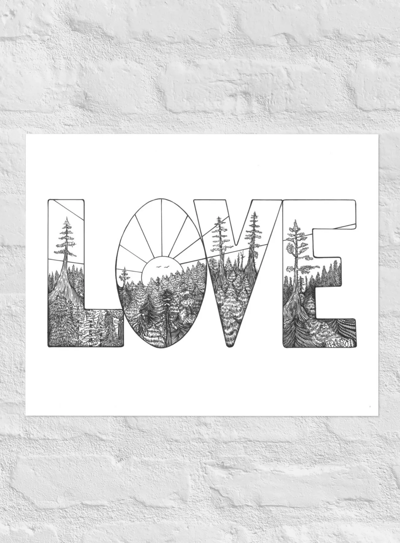 Love Print By Artist Rick Frausto