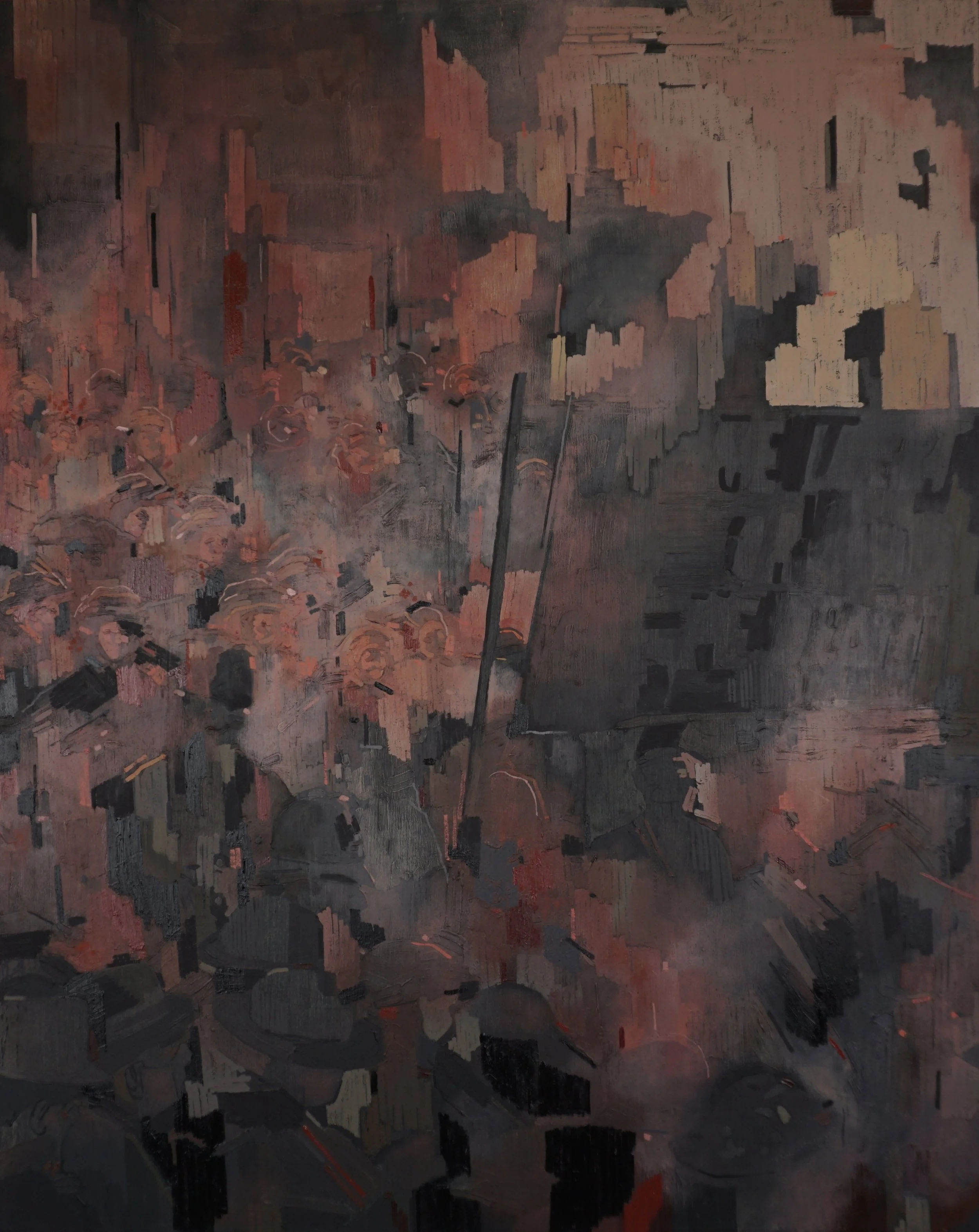 Liberty or Death (1910), 2024, 40cm x 50cm, oil and oil pastel on plywood panel, framed and available from Graystone Gallery, Edinburgh