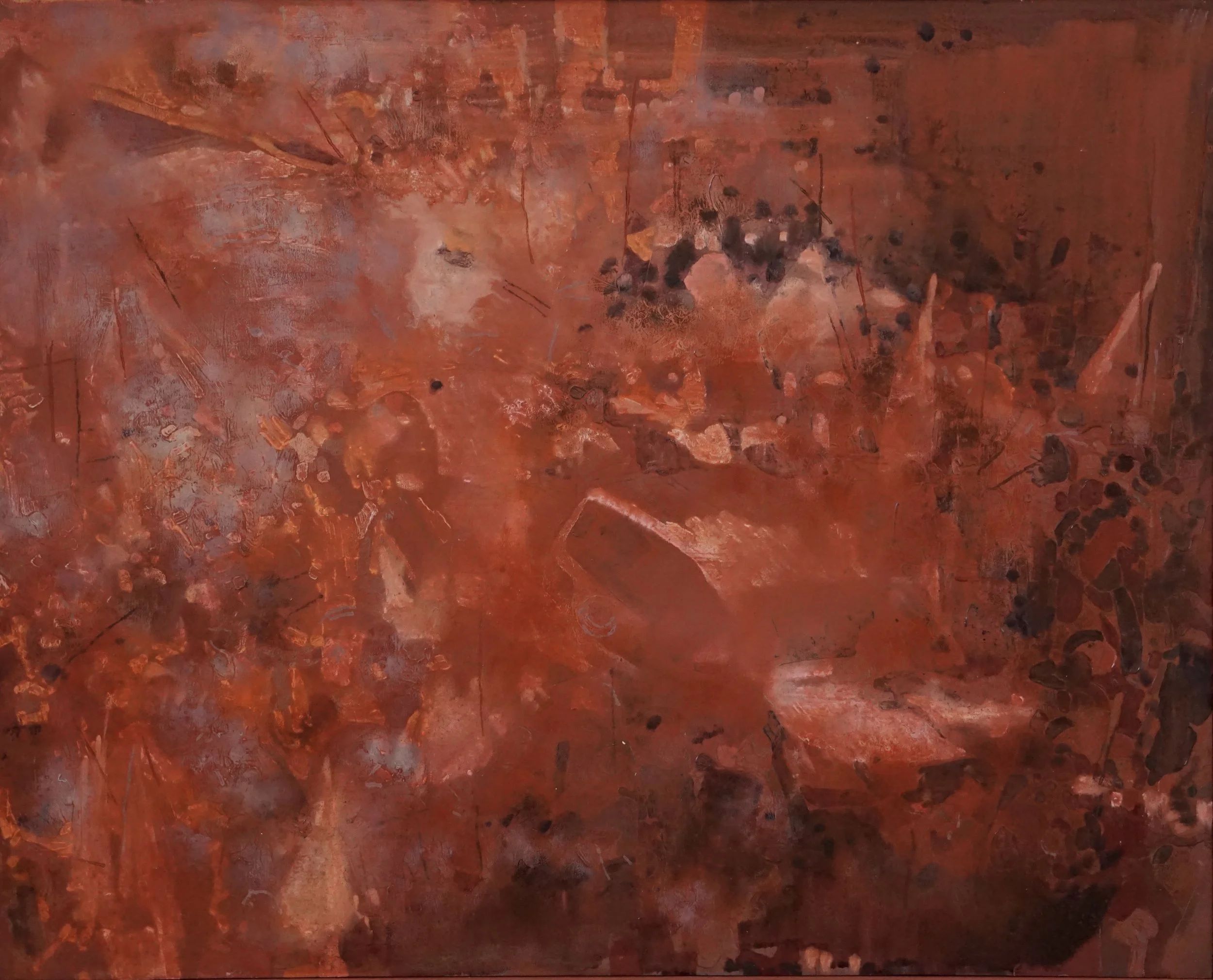 Dodge Challenger (2017), 2023, 50cm x 40cm, oil on plywood panel, framed and available from Contemporary Six Gallery, Manchester