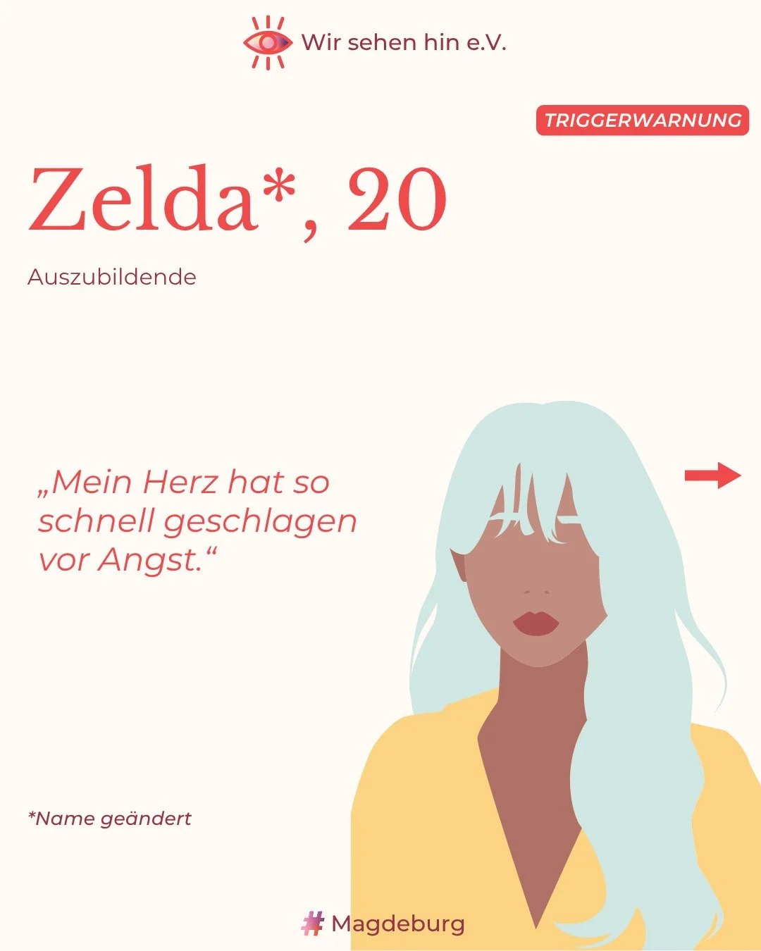 #Triggerwarnung • English translation in the comment section 
Ein wahres Erlebnis aus Magdeburg bzw. von einem*einer aus Magdeburg stammenden Person. Im Alltag begegnen so viele von uns sexualisierter Gewalt. Es wird kaum darüber gesprochen