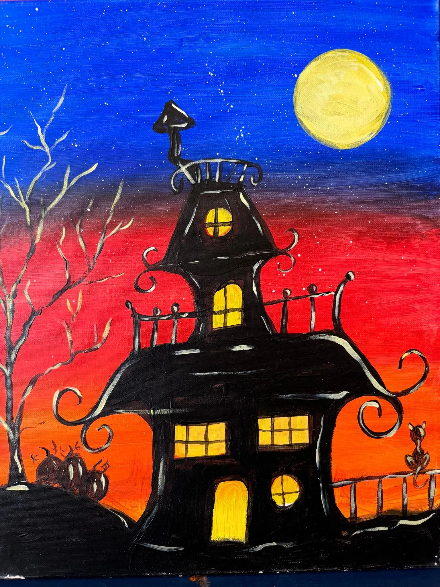“Haunted Mansion” Canvas Class