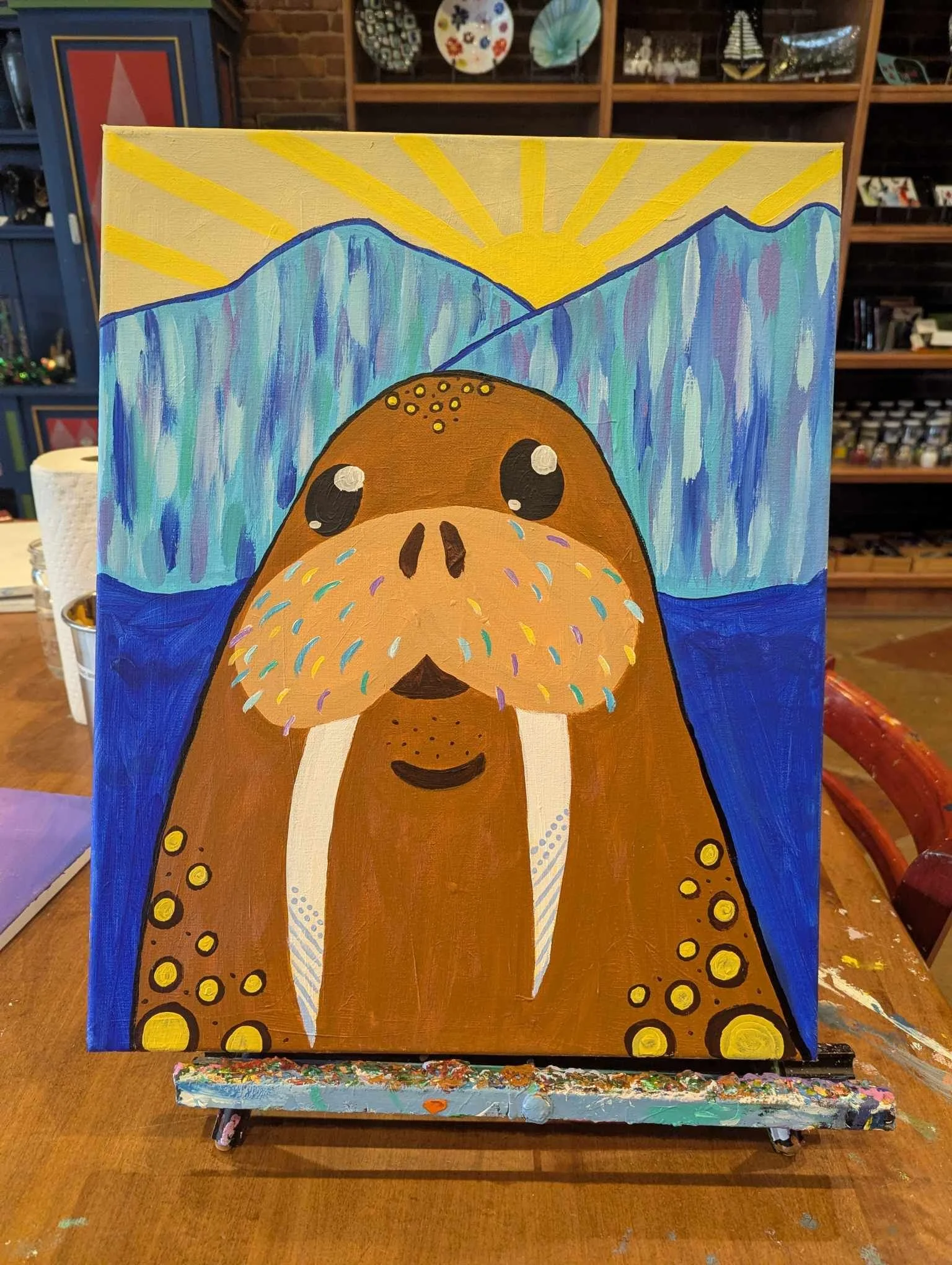 “Funky Walrus” Canvas Class 