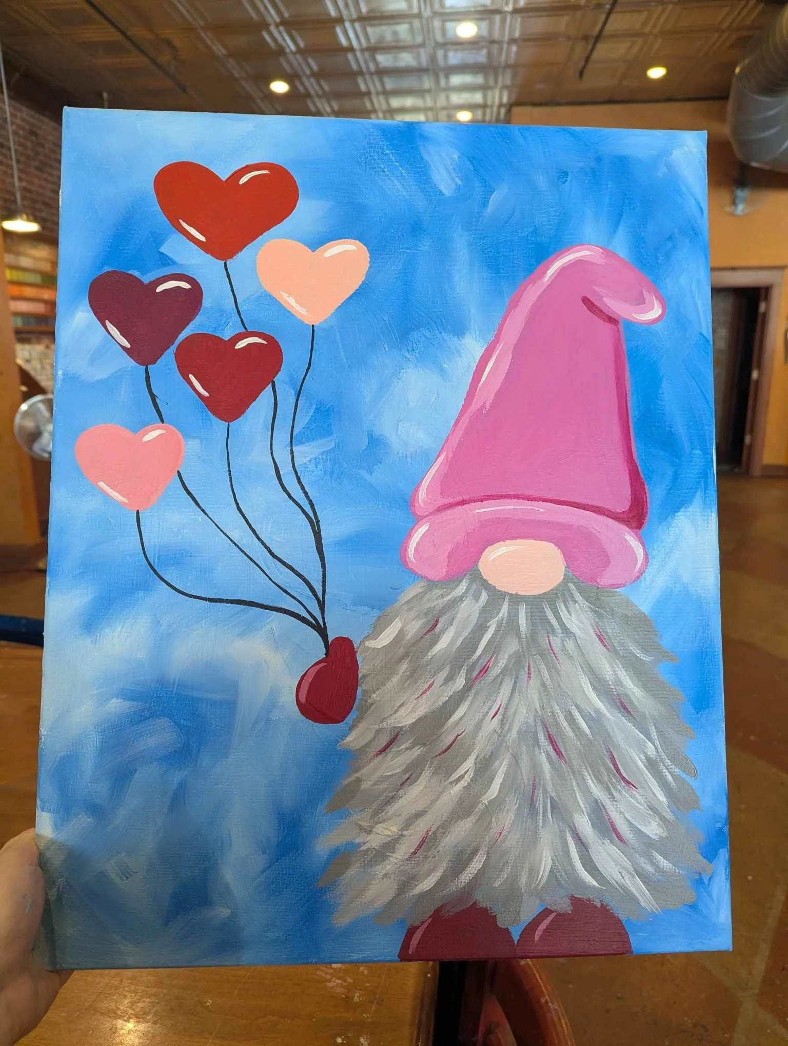 “Lovely Gnome” Canvas Class 
