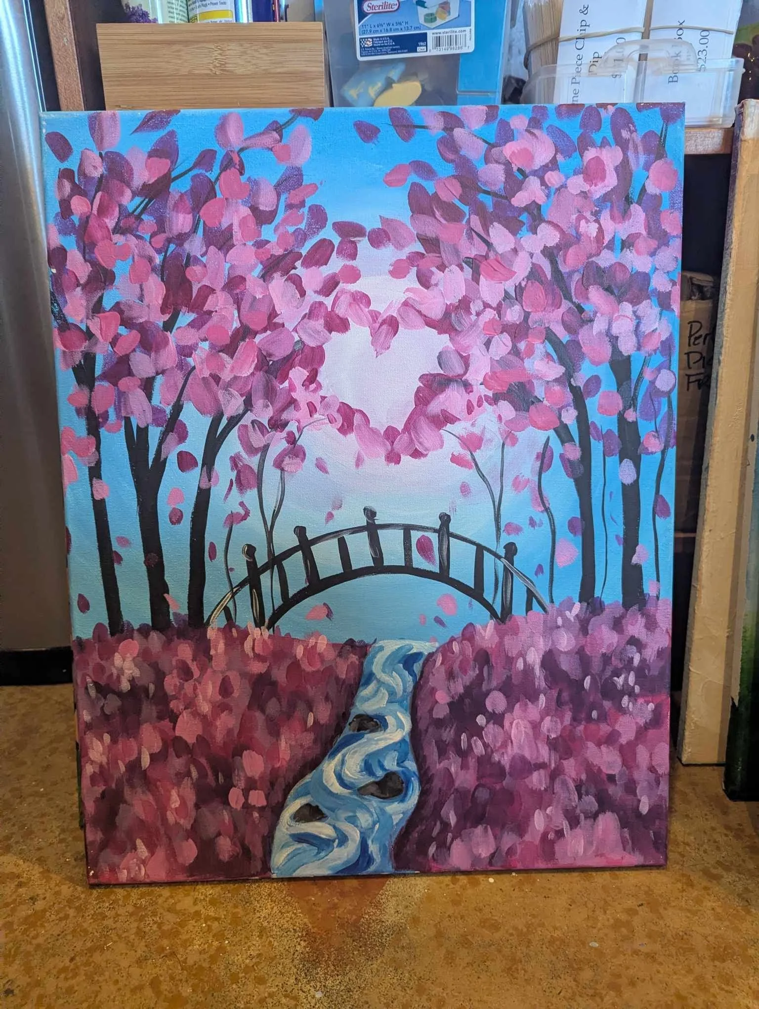 “Heart Trees” Canvas Class 