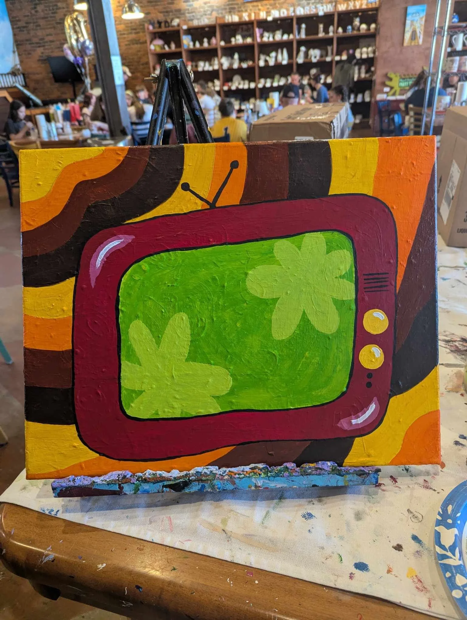 “Retro TV” Canvas Class