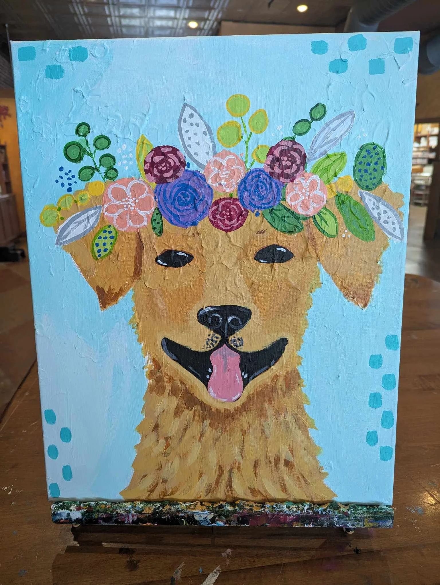 “Flower Dog” Canvas Class 