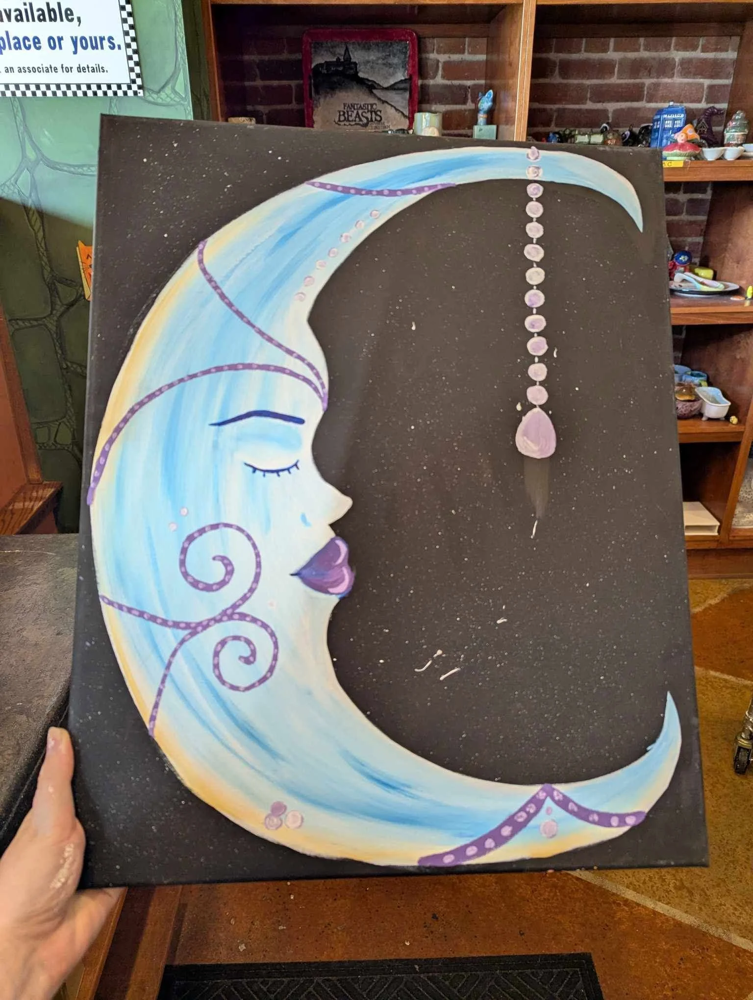 “Elegant Moon” Canvas Class 