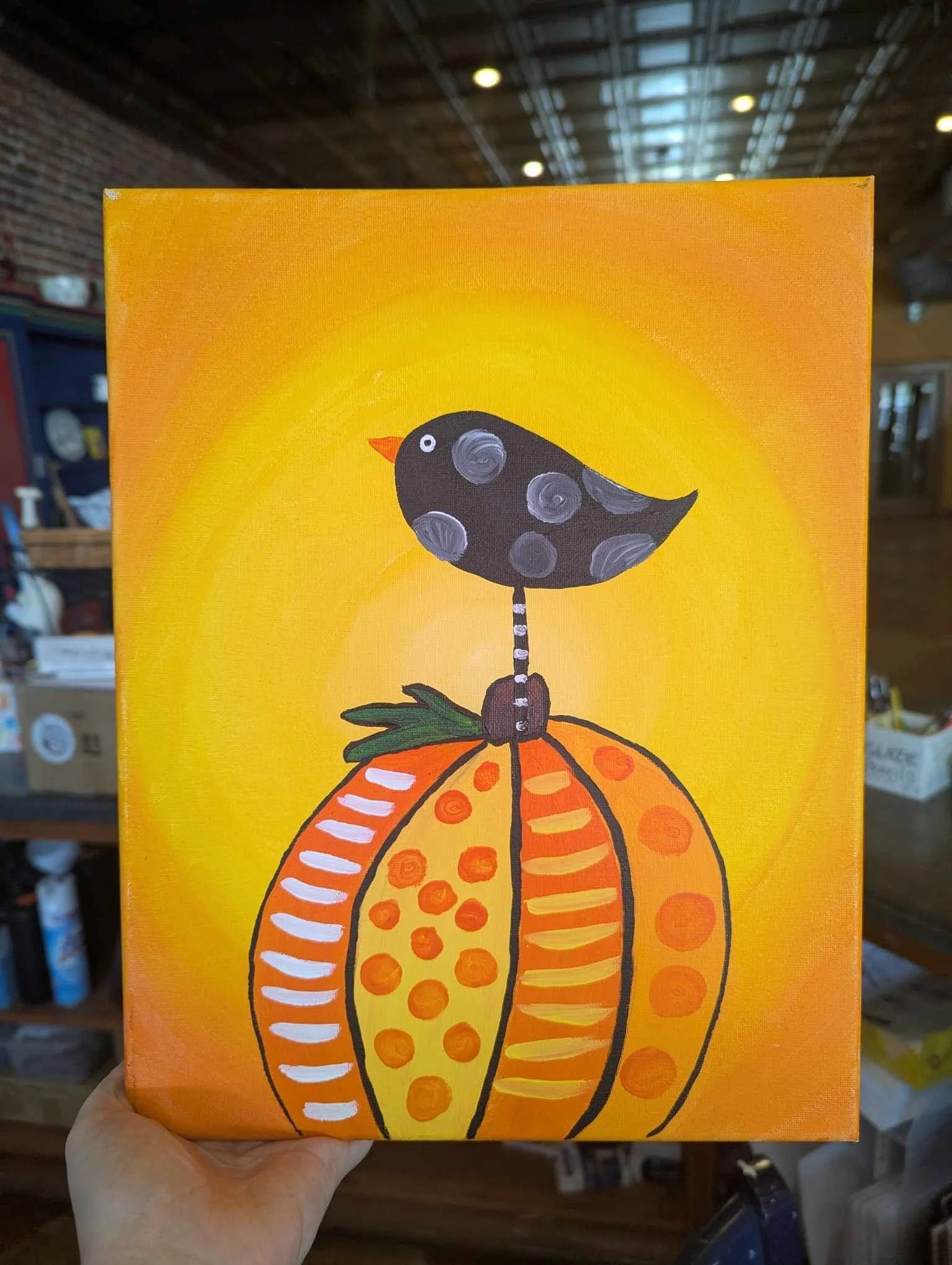 “Hello Fall” Kids &amp; Guardians Canvas Class 