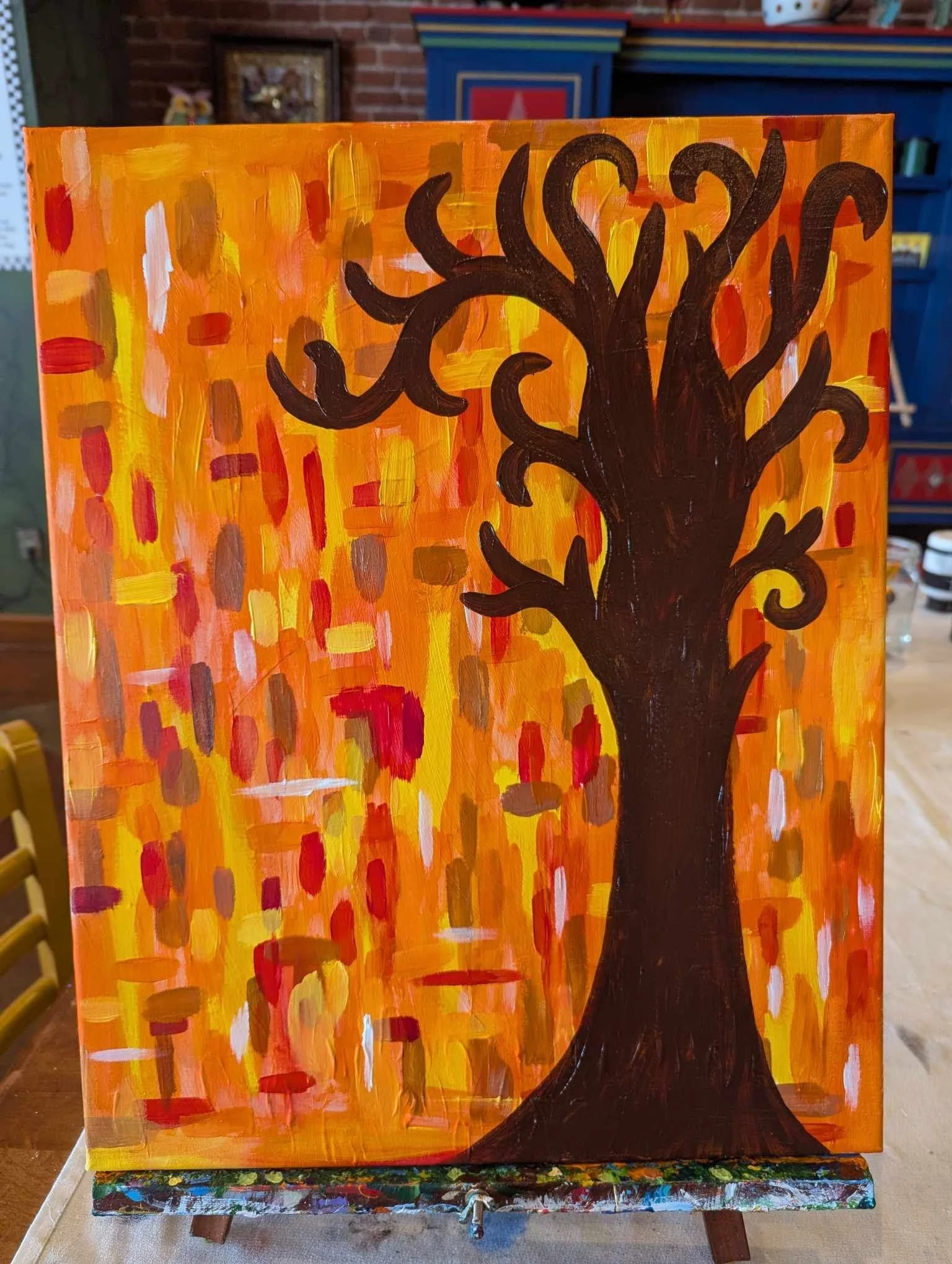 “Abstract Autumn” Canvas Class 