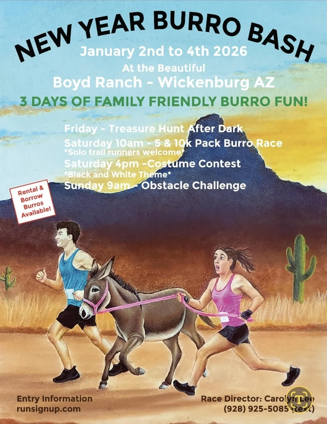 New Year Burro Bash
