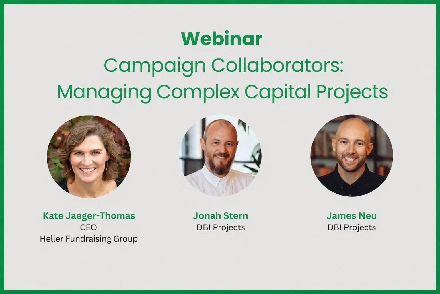 Watch our recent webinar on managing complex capital campaigns
