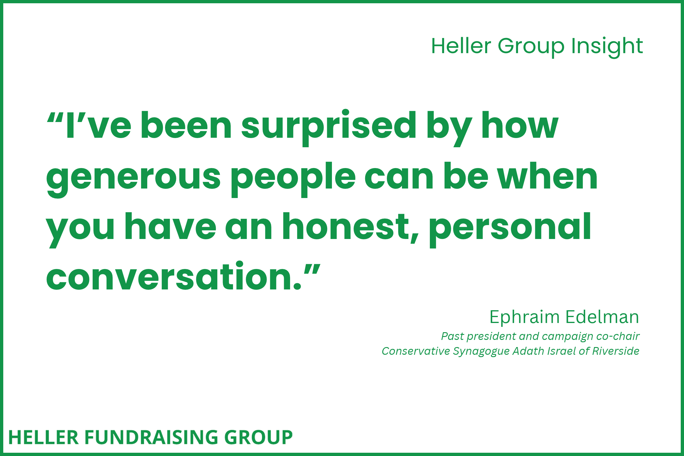 Heller Group clients share how fundraising has reshaped their ideas of philanthropy