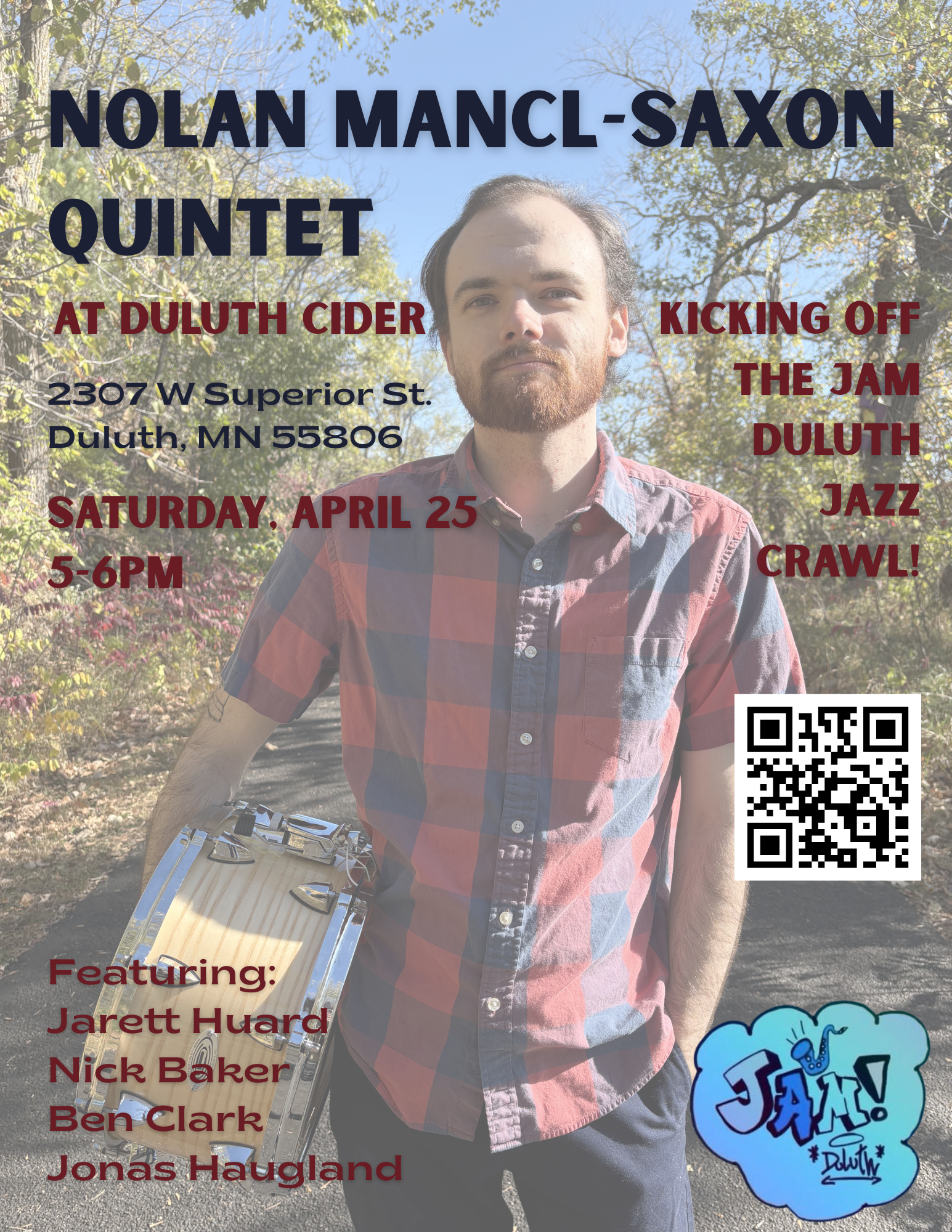 Nolan Mancl-Saxon Quintet @ JAM Duluth Jazz Crawl