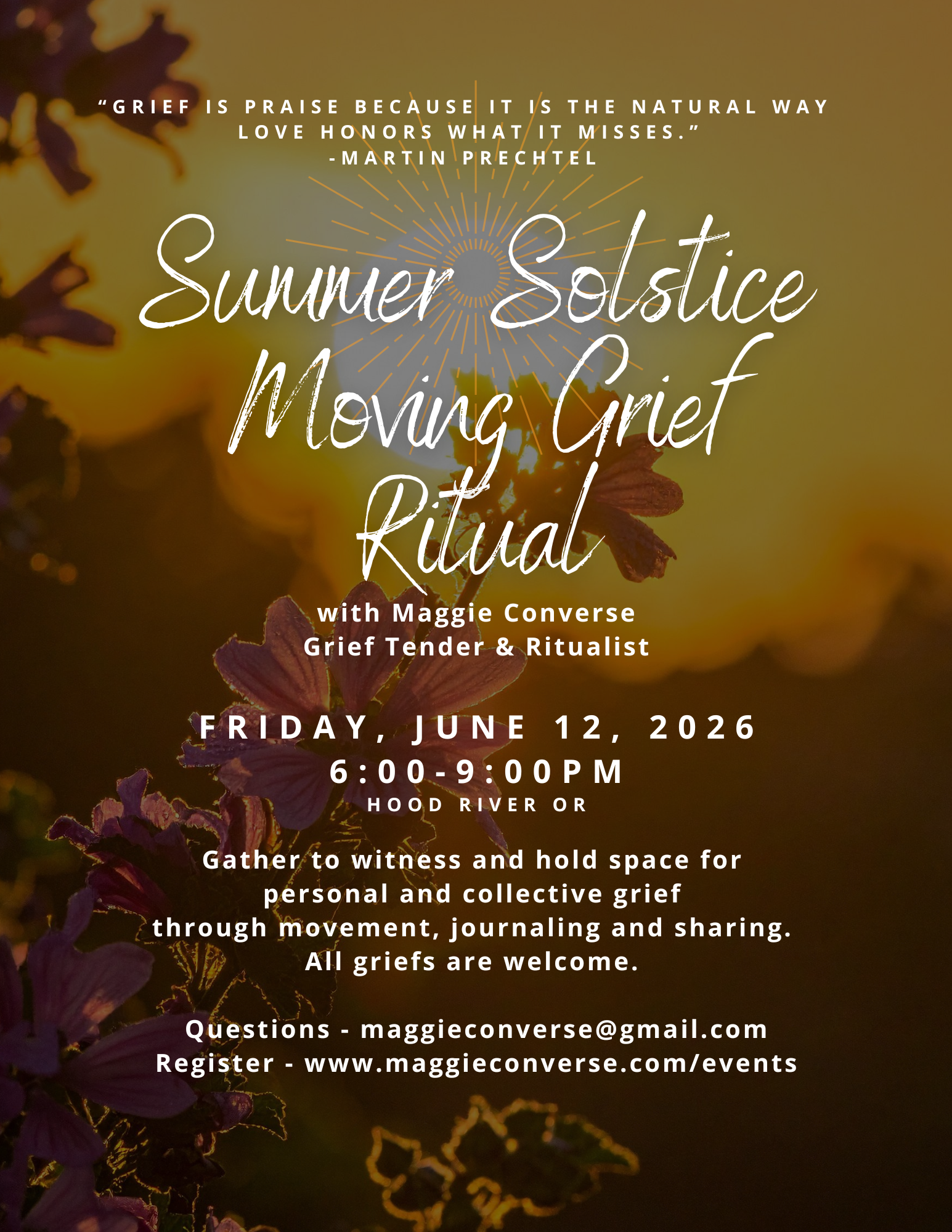 Summer Solstice Moving Grief Ritual