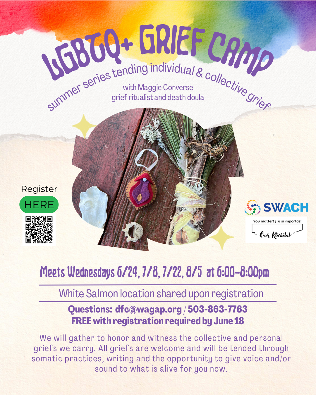 LGBTQ+ Summer Grief Camp ~ starts June 24