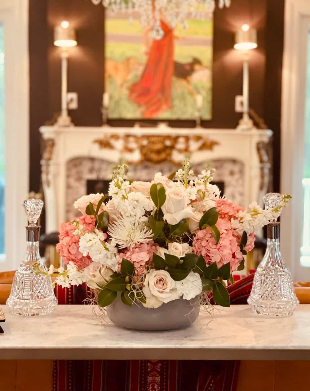 Formal Floral Arrangment in Pink