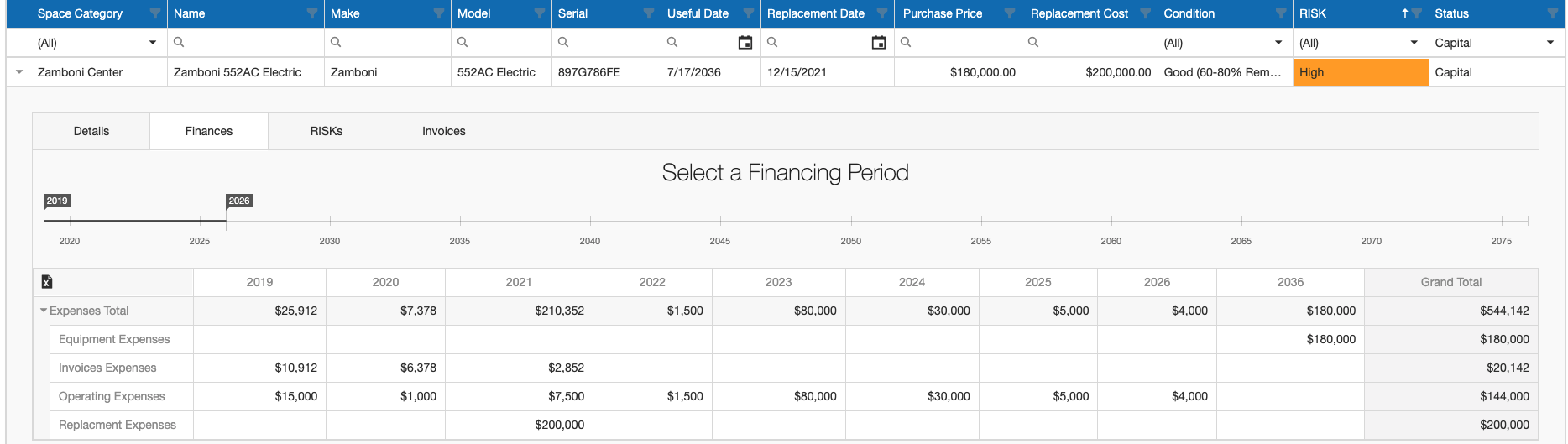 Modules — RFAM - Recreation Facility Asset Management