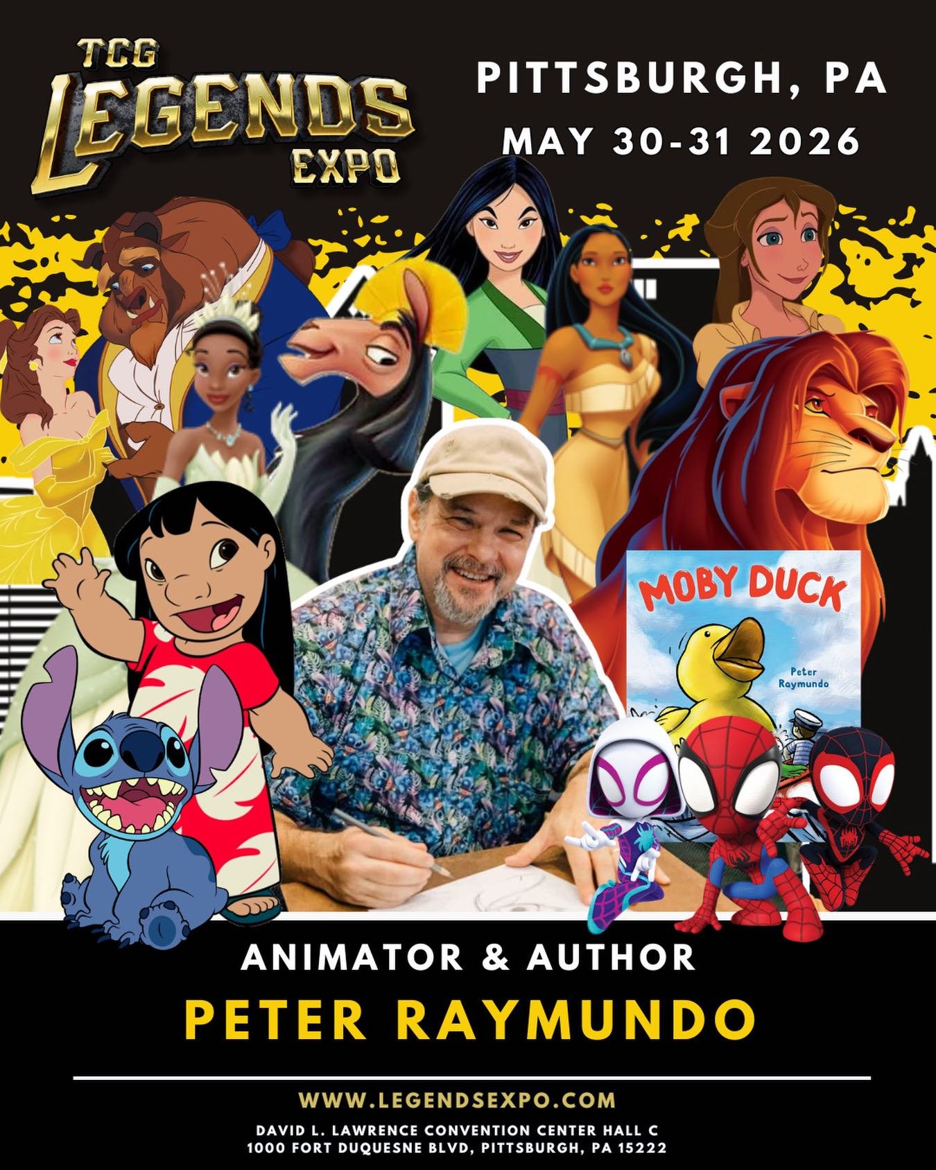 🚨 GUEST ANNOUNCEMENT 🚨

Disney fans and book lovers, this one&rsquo;s for you! 🎨✨

We are THRILLED to welcome Peter Raymundo (@peter_raymundo_author) to TCG Legends Expo in Pittsburgh! Peter is a character animator who spent over 10 years at Walt 