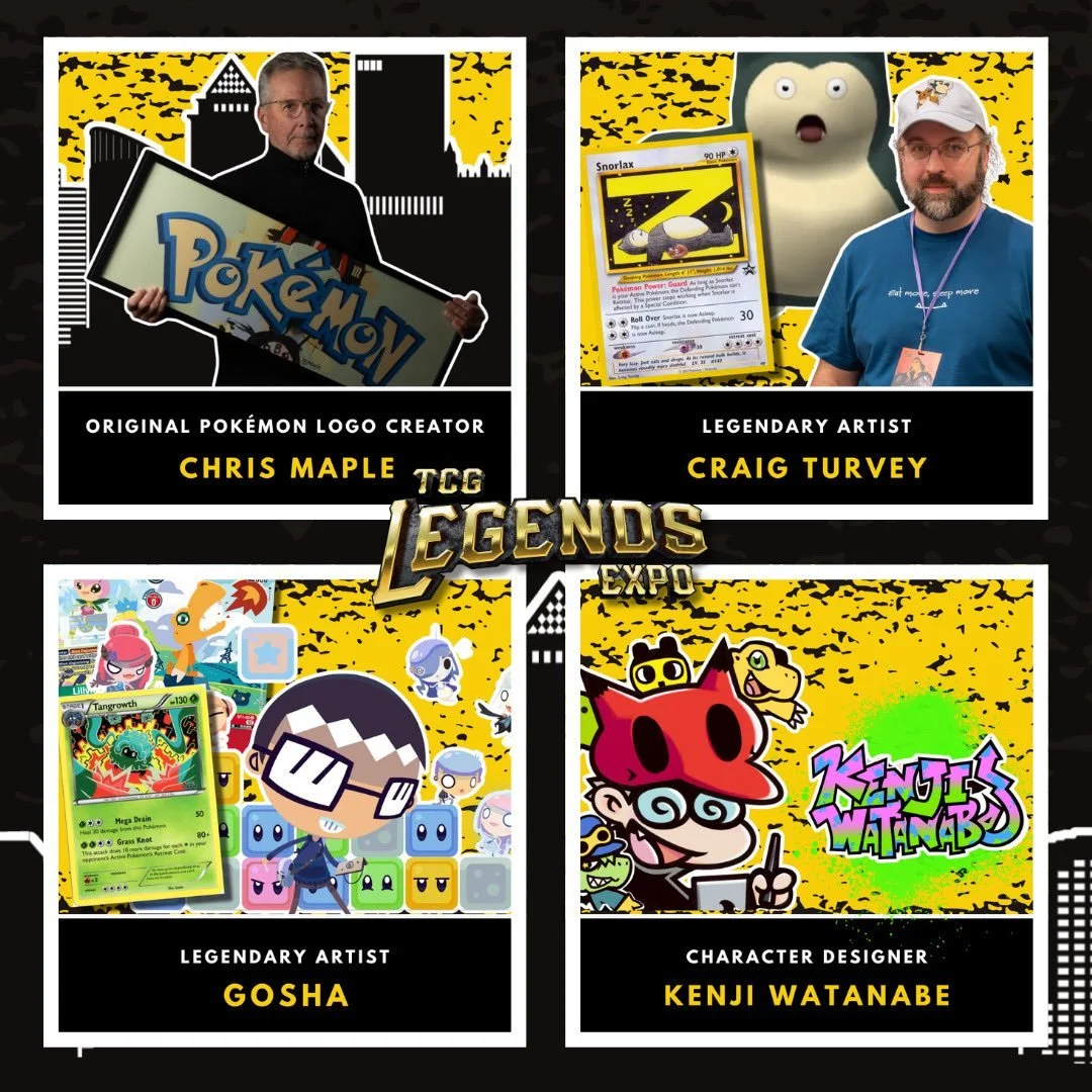 🚨 GUEST SPOTLIGHT 🚨

Four Pok&eacute;mon legends. One stage. Pittsburgh. 😤🔥

We are BEYOND excited to have Chris Maple (@chrismaplecreator), Craig Turvey (@craigturvey1), Gosha (@goshadole), and Kenji Watanabe (@jinke_jinke) all joining us at TCG