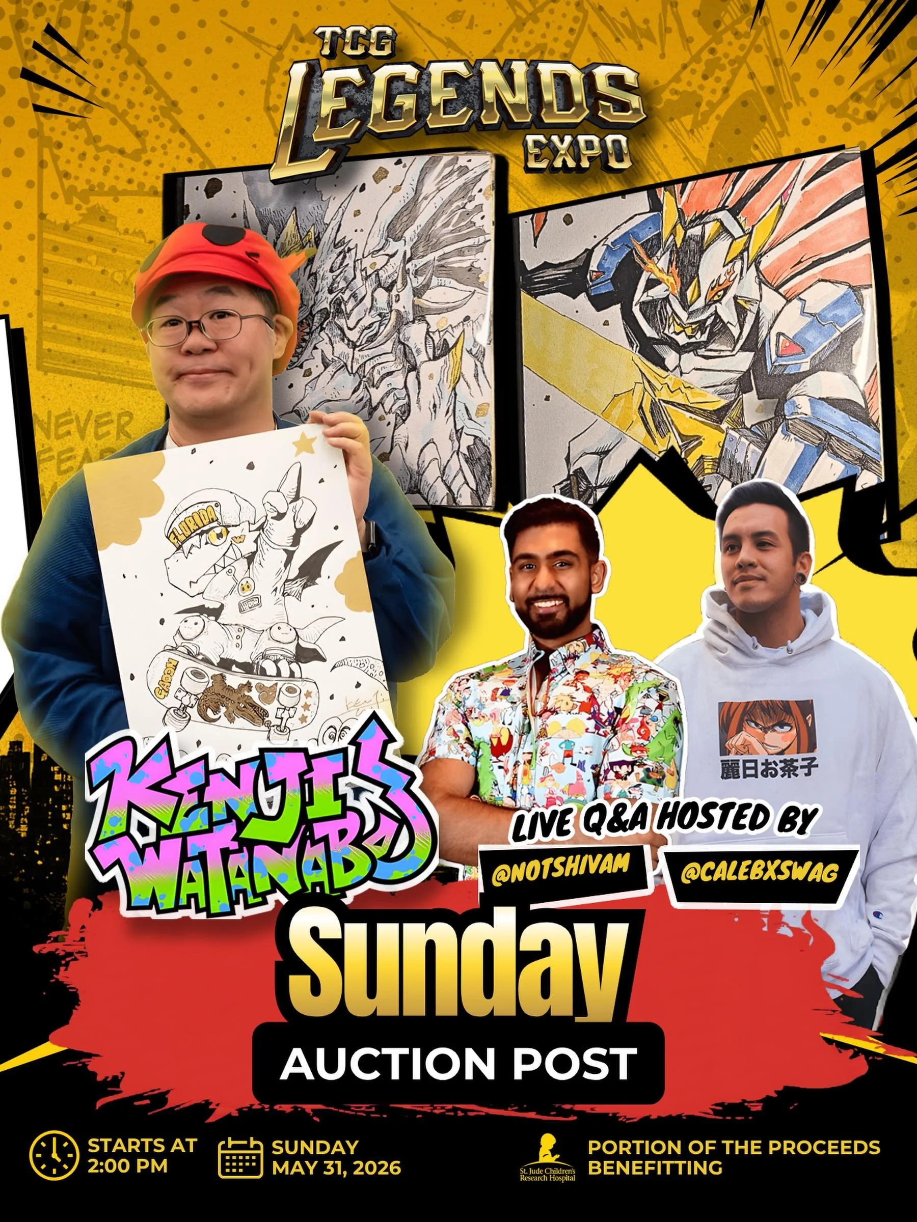 🚨 THE SUNDAY AUCTION IS NOW OPEN! 🚨

Here&rsquo;s your second chance! 🎨🔥

Drop your bid in the pinned comment on this post to enter the Kenji Watanabe Live Art Demo Sunday Auction! Starting bid is $500. The highest bid by Saturday May 30 at 6:00 