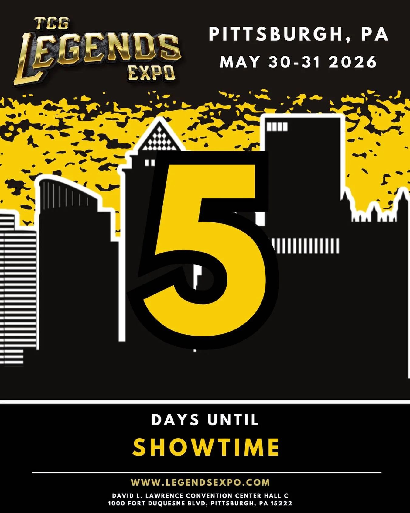 5️⃣ FIVE DAYS! 🔥

The countdown is getting REAL! Vendors are packing up their best inventory, artists are preparing their setups, and we are putting the finishing touches on what is going to be an absolutely legendary weekend in Pittsburgh! 🃏✨

Are