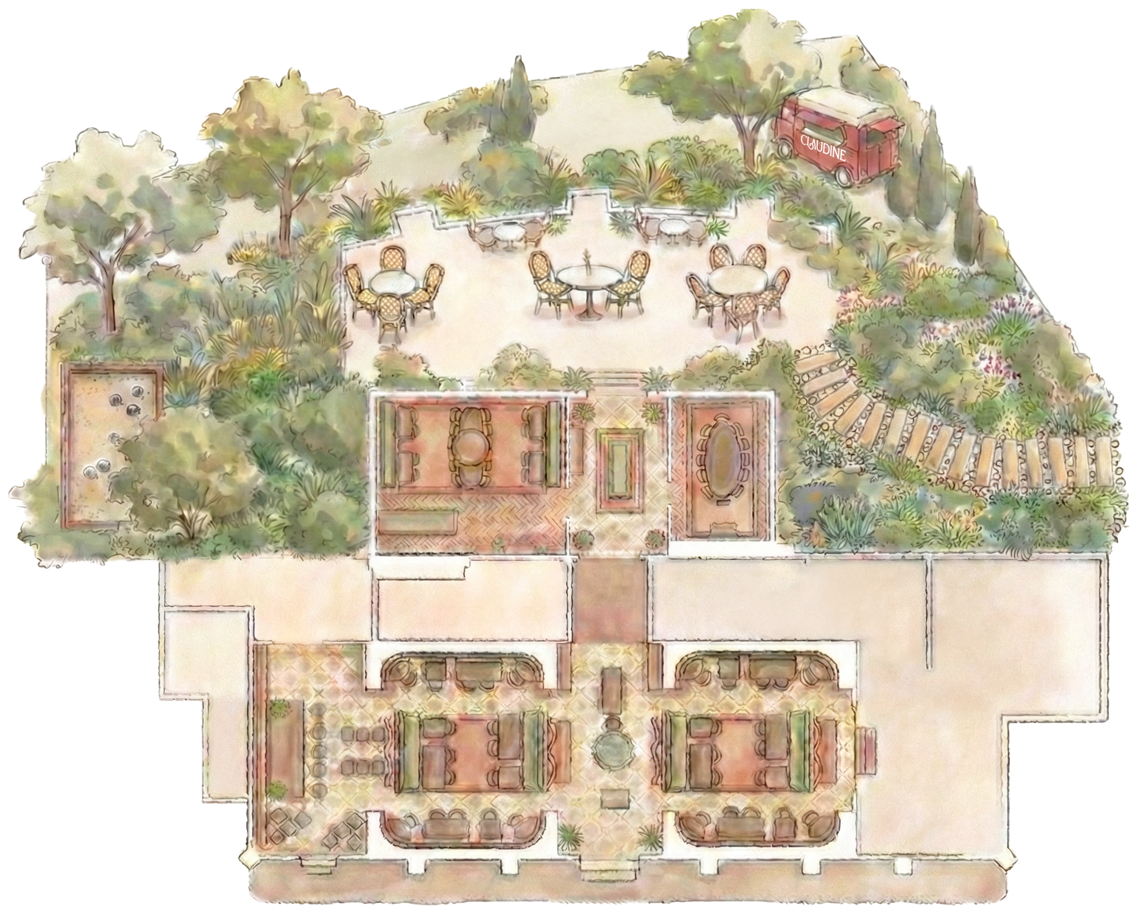 claudine restaurant floor plan