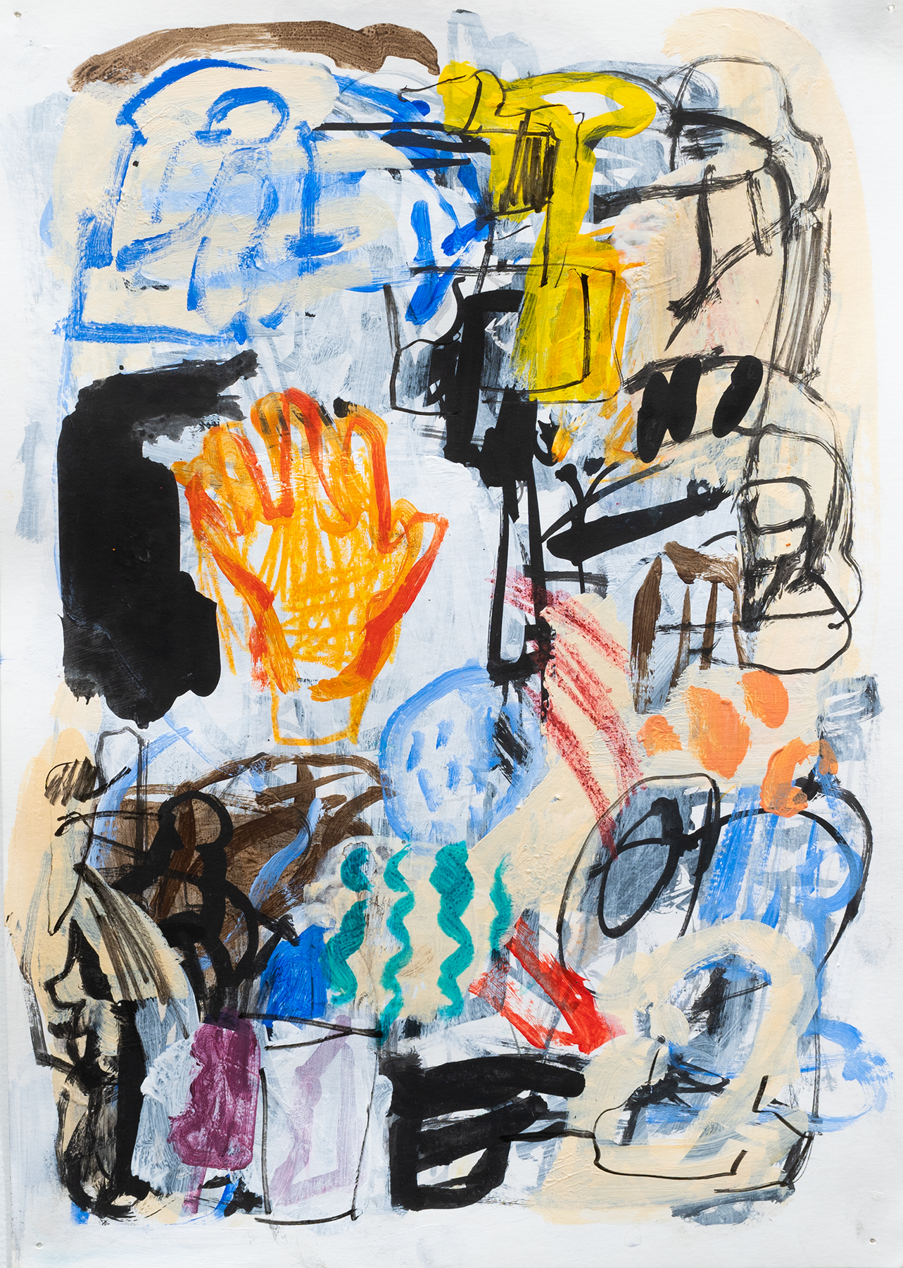 Midtown (Manhattan)
acrylic, ink and pencil on paper
8" x 12"