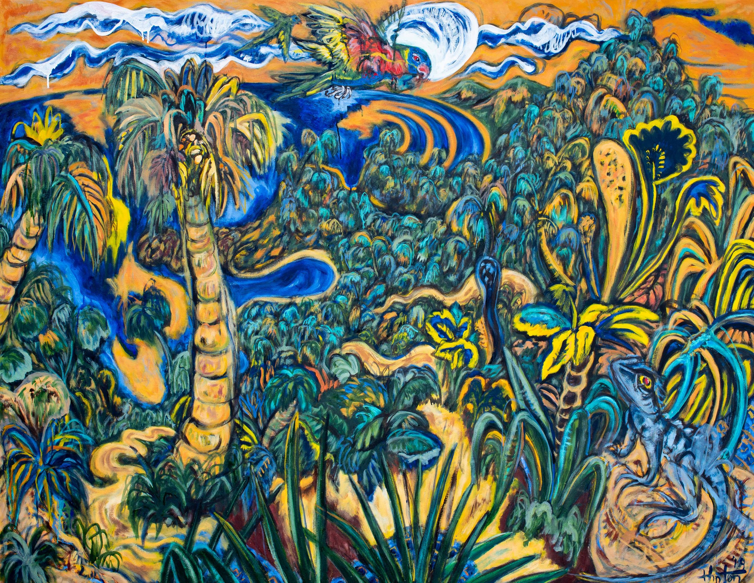Burning Palms
oil on canvas
107 x 136 cm
2019
Sold