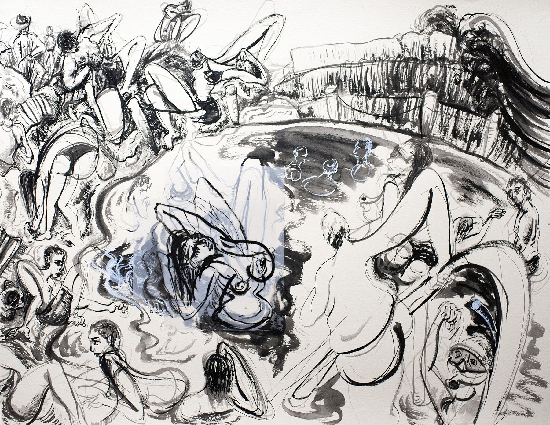 Mahon Pool
ink, wash and glassine on paper
50 x 65 cm
2018
$250