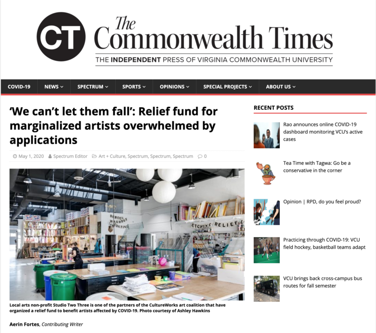 ‘We can’t let them fall’: Relief fund for marginalized artists overwhelmed by applications