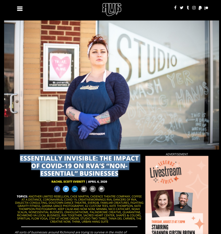 Essentially Invisible: The Impact of COVID-19 on RVA’s “Non-Essential” Businesses