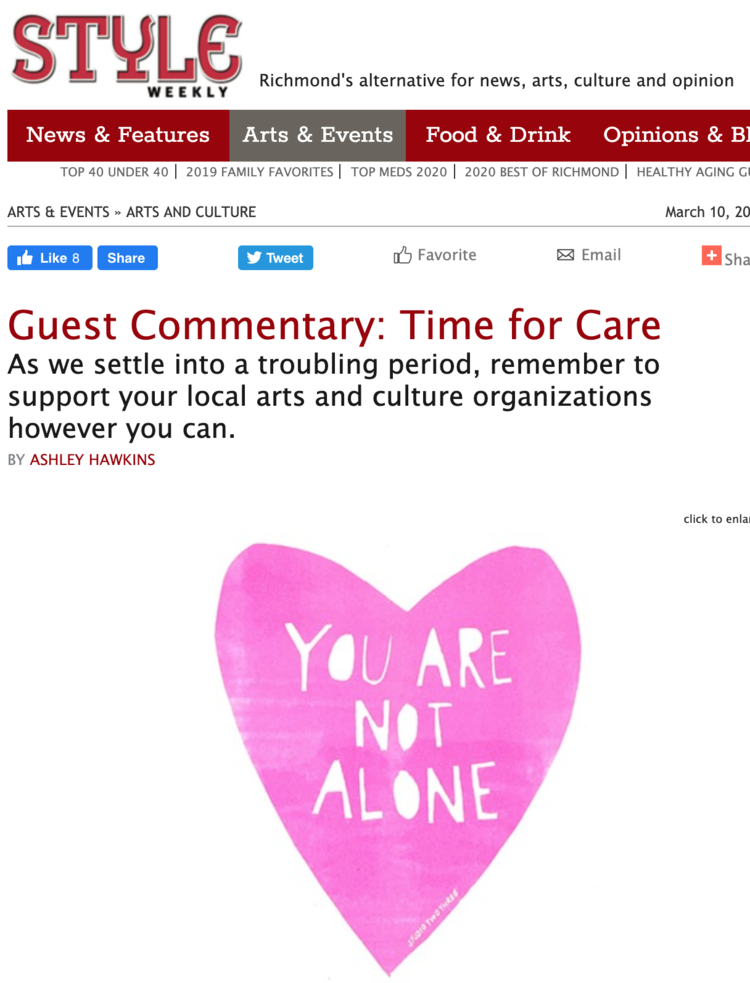 Style Weekly: Time for Care