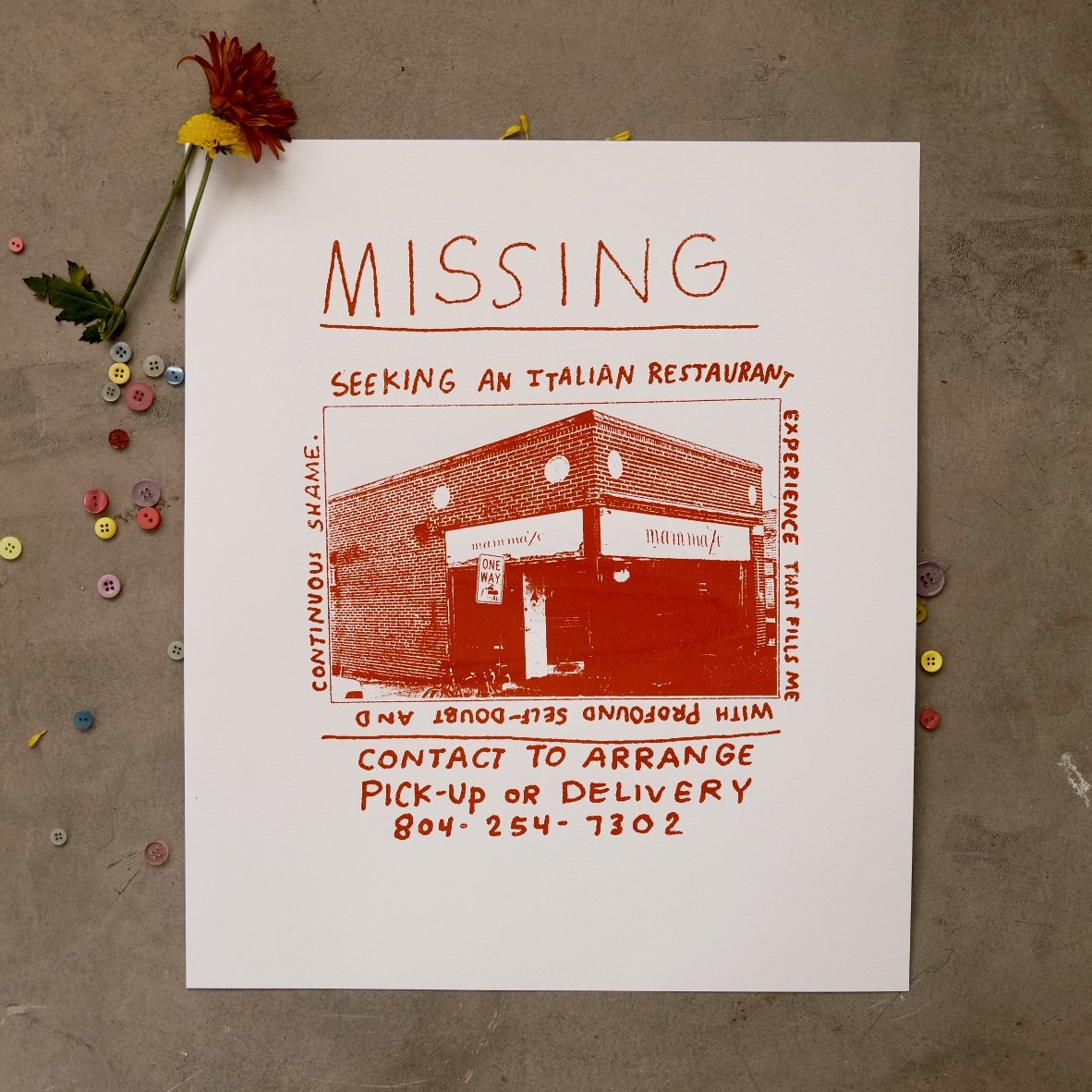 Missing Mama Zu Screen Print!