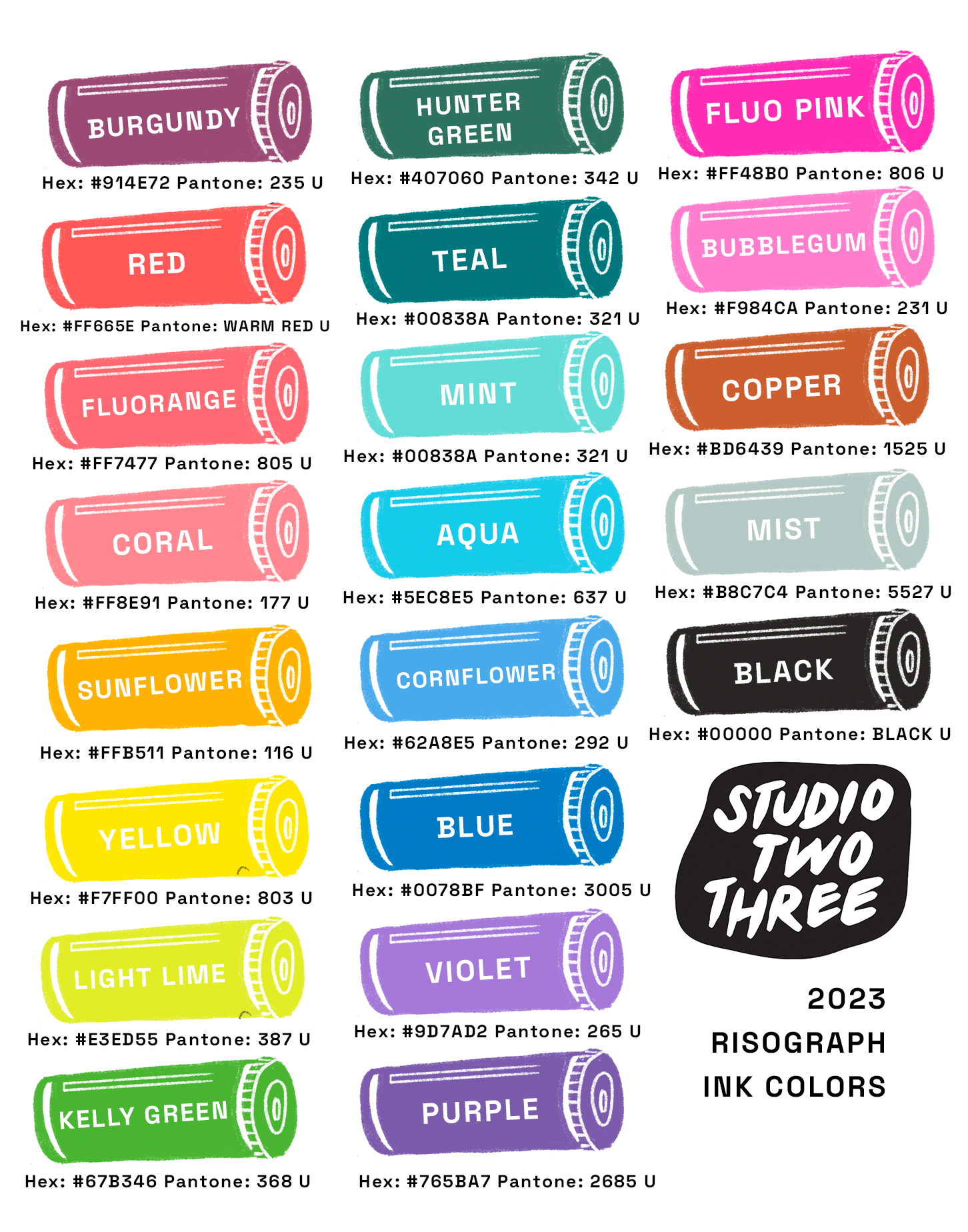 Community Print Shop Equipment — Studio Two Three