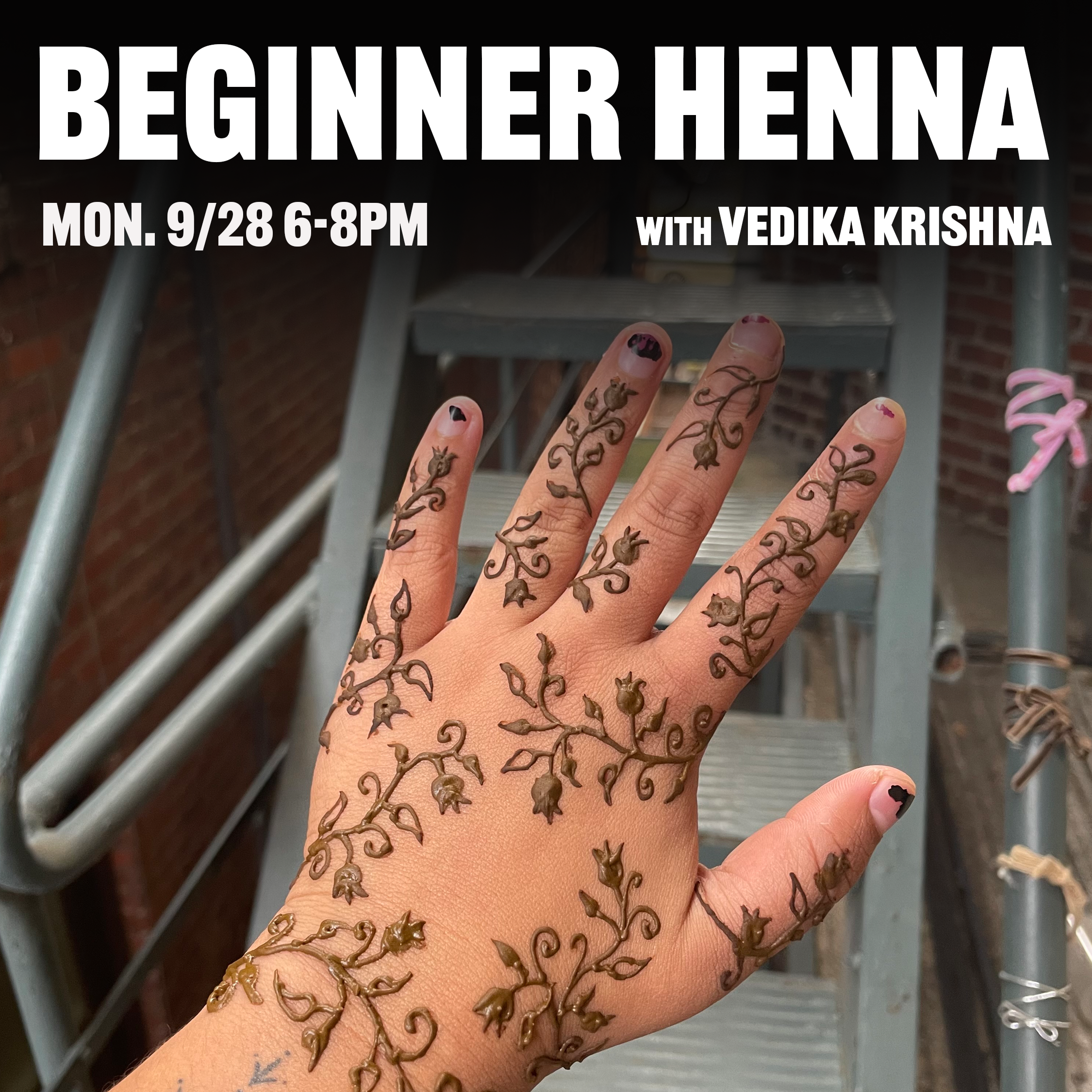 Beginner Henna - 9/28