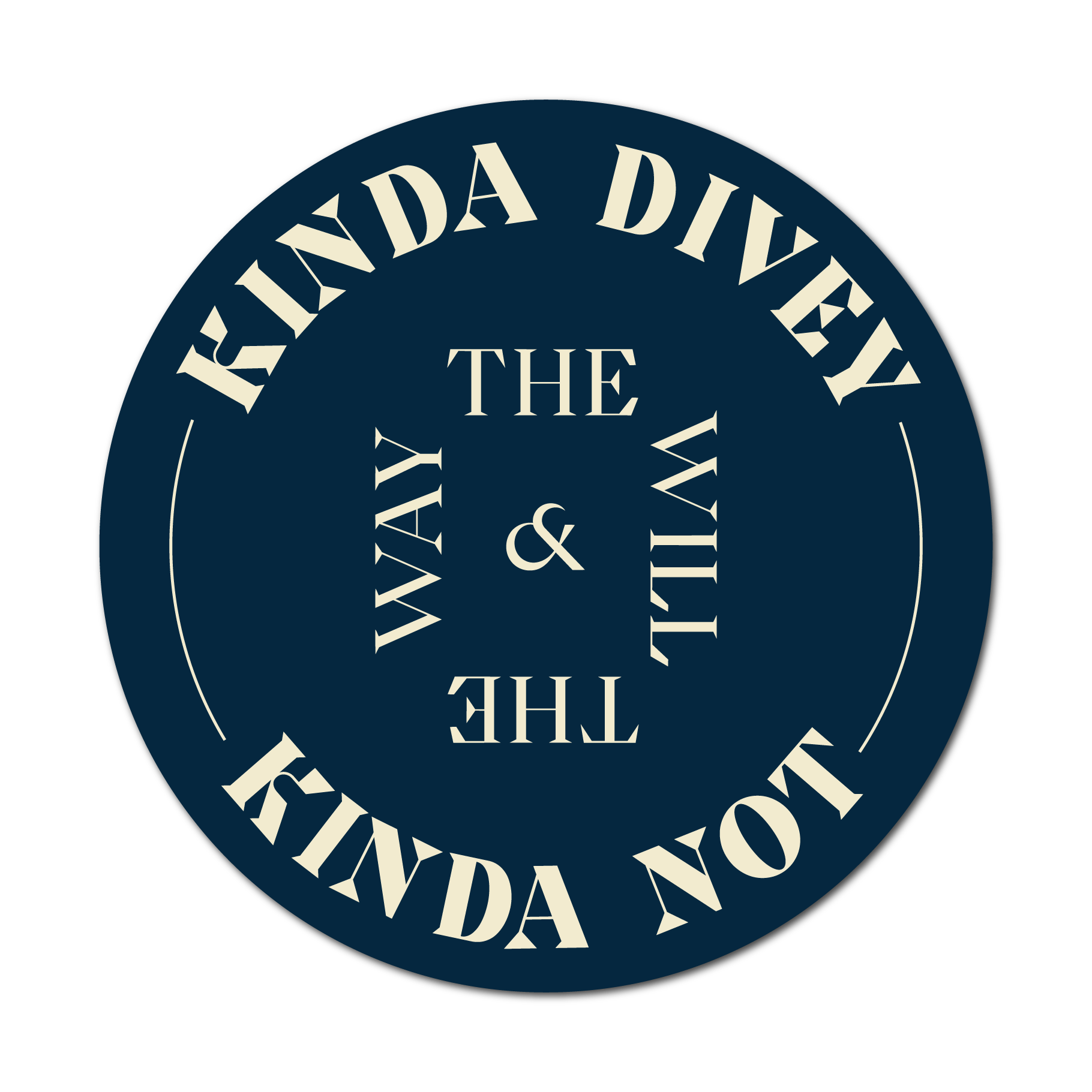 Kinda Divey / Kinda Not Sticker