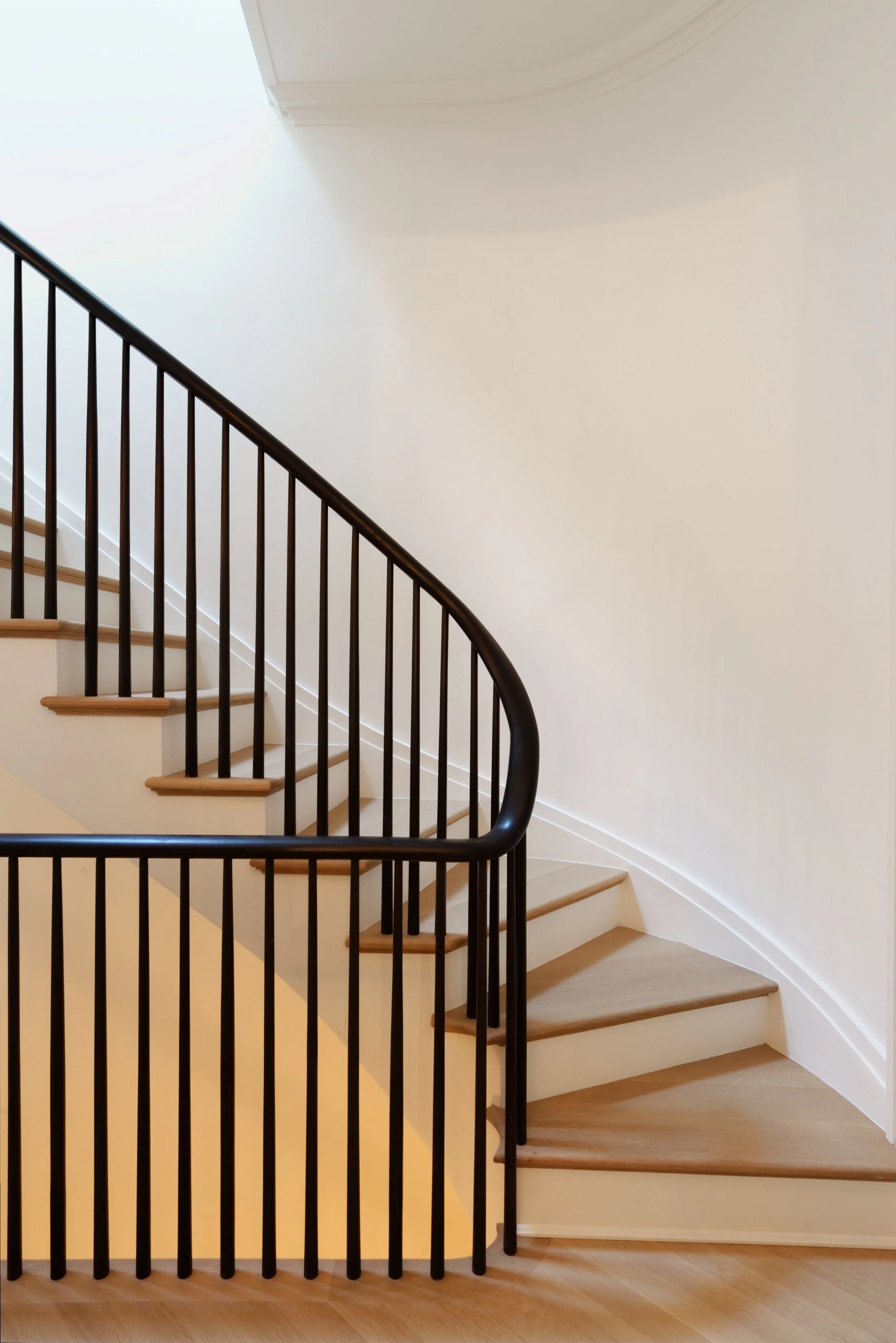 staircase detail in Fabien Baron west village townhouse renovation by JGNA