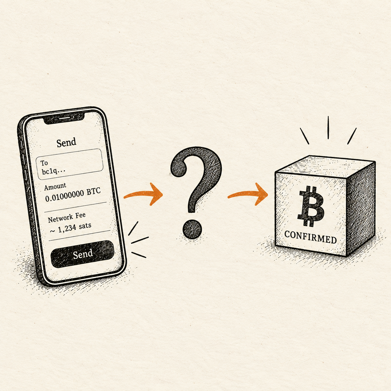 What actually happens when you send bitcoin?