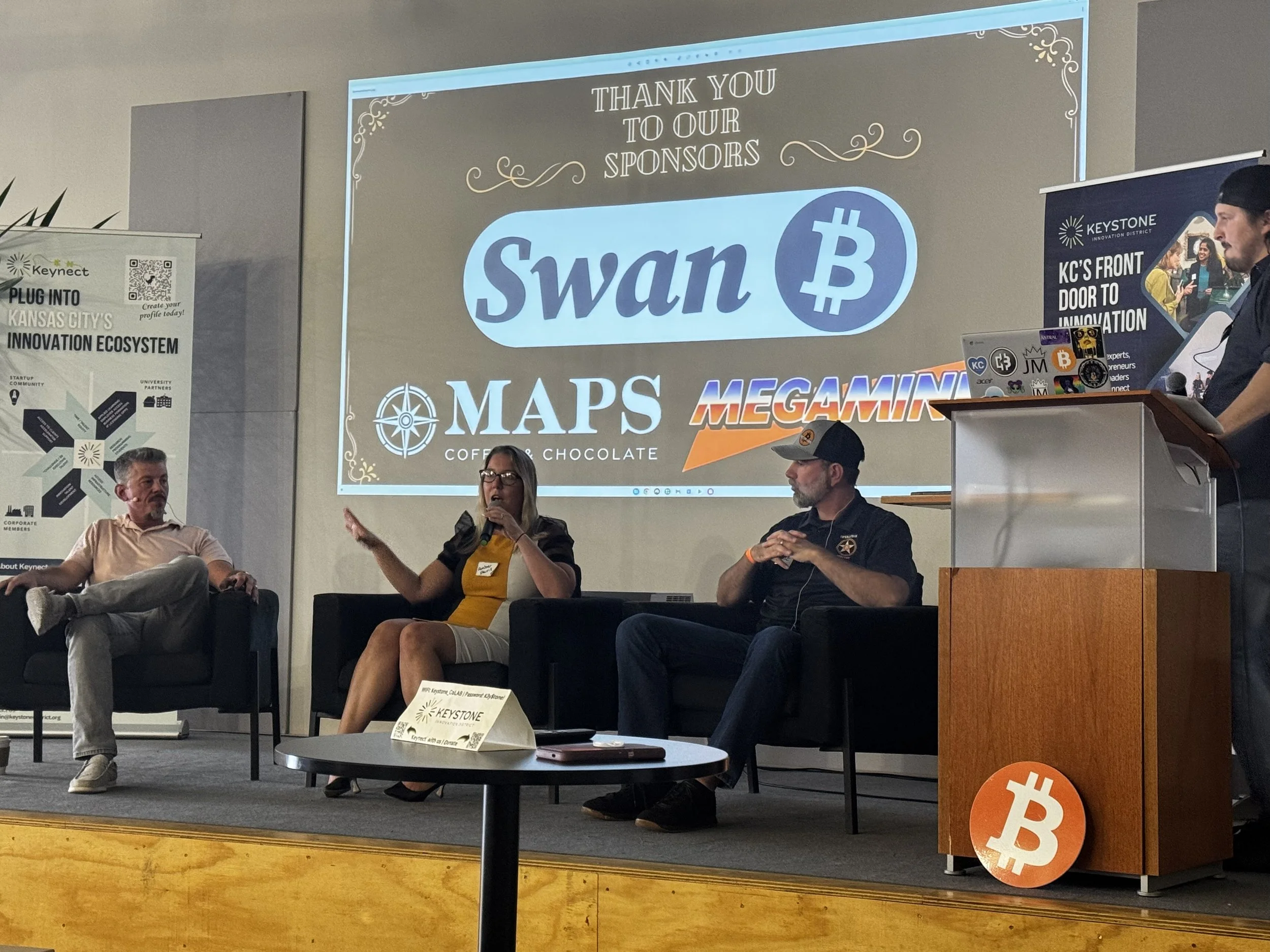 Speaker panel at the Kansas City Bitcoin Summit 2025
