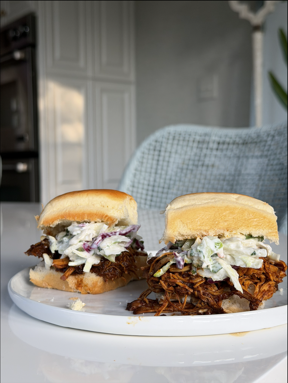 Crockpot BBQ Chicken Sliders