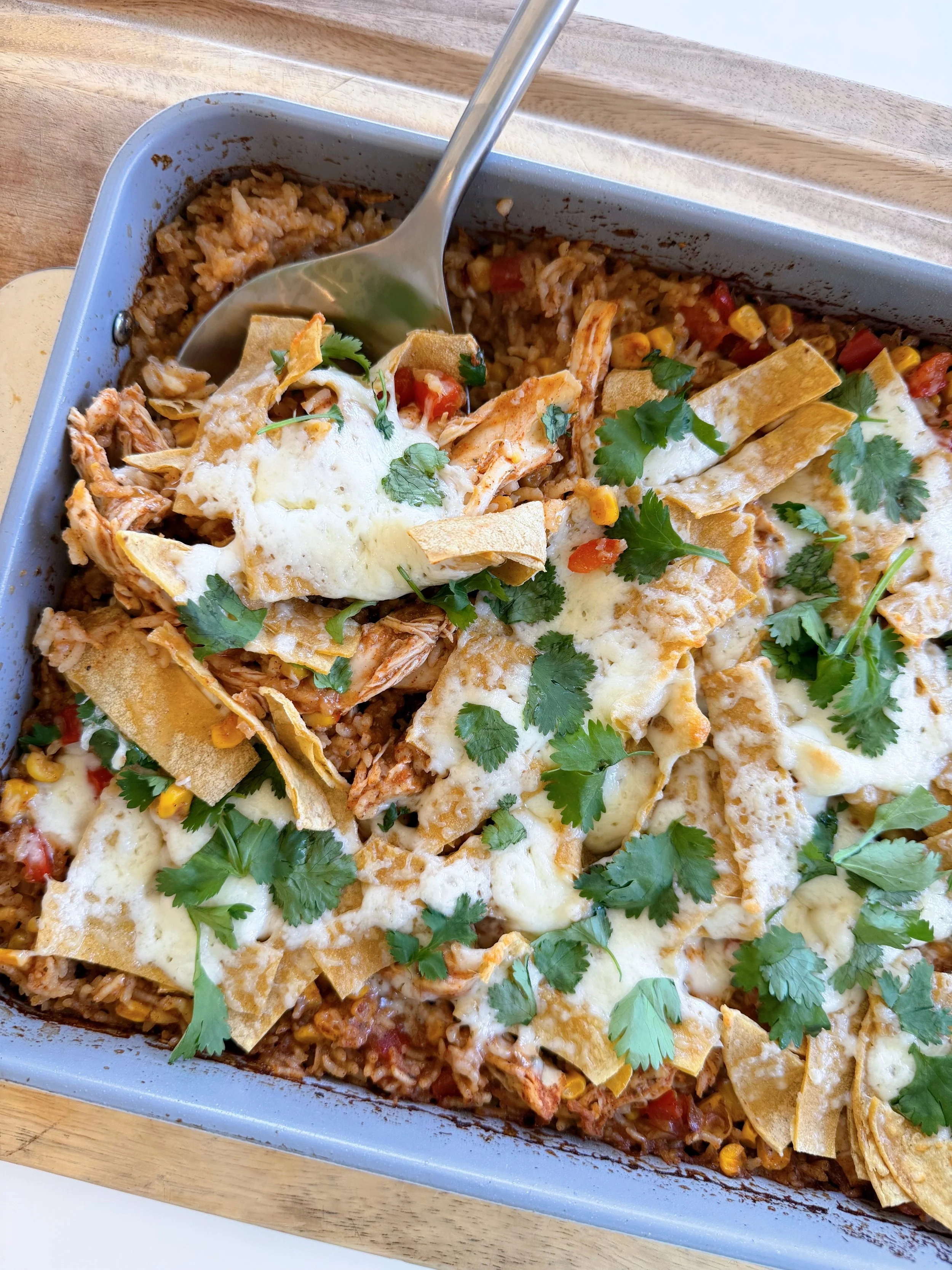 One-Pan Chicken Taco Bake