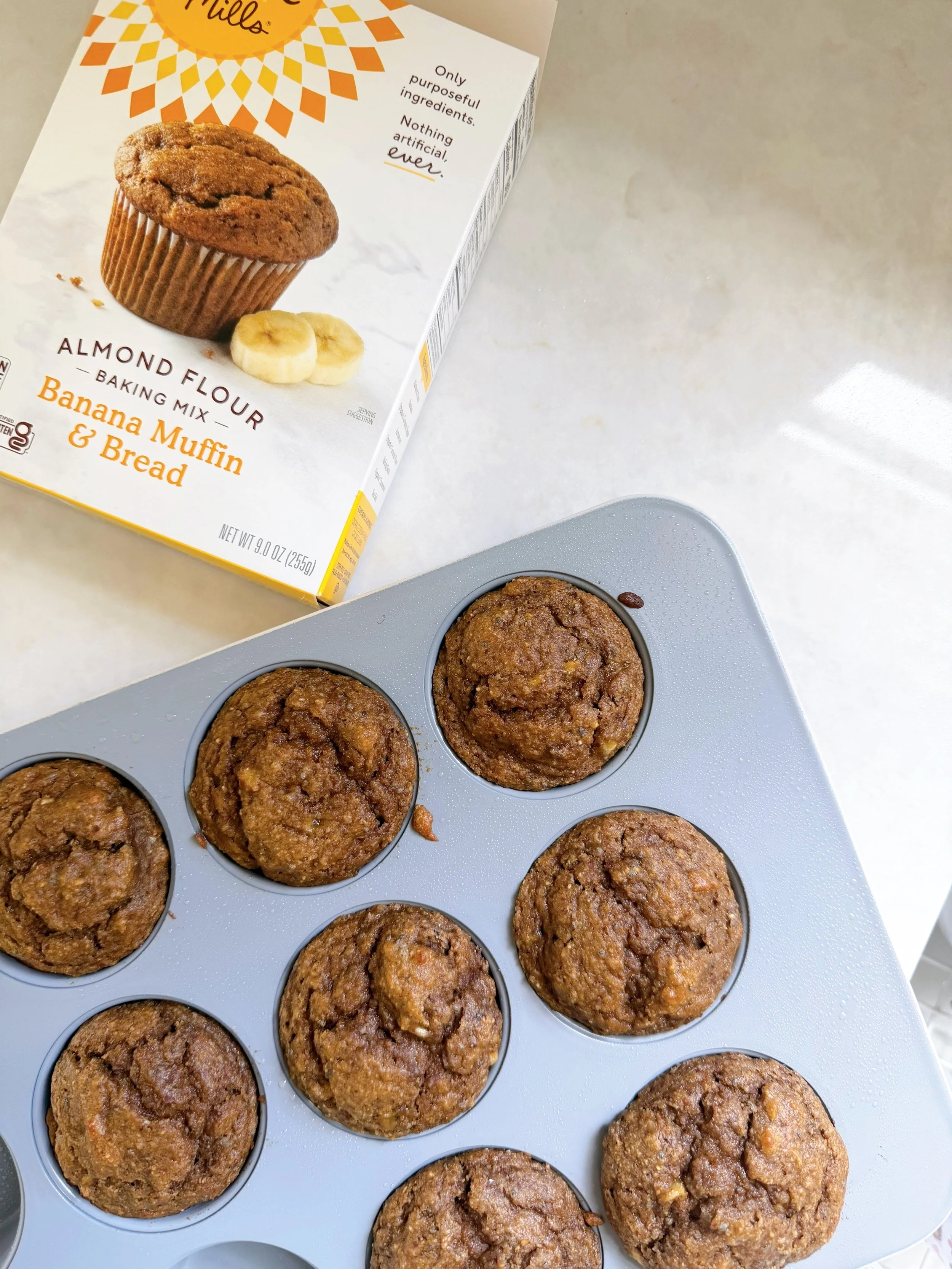 Protein &amp; Fiber Banana Muffins