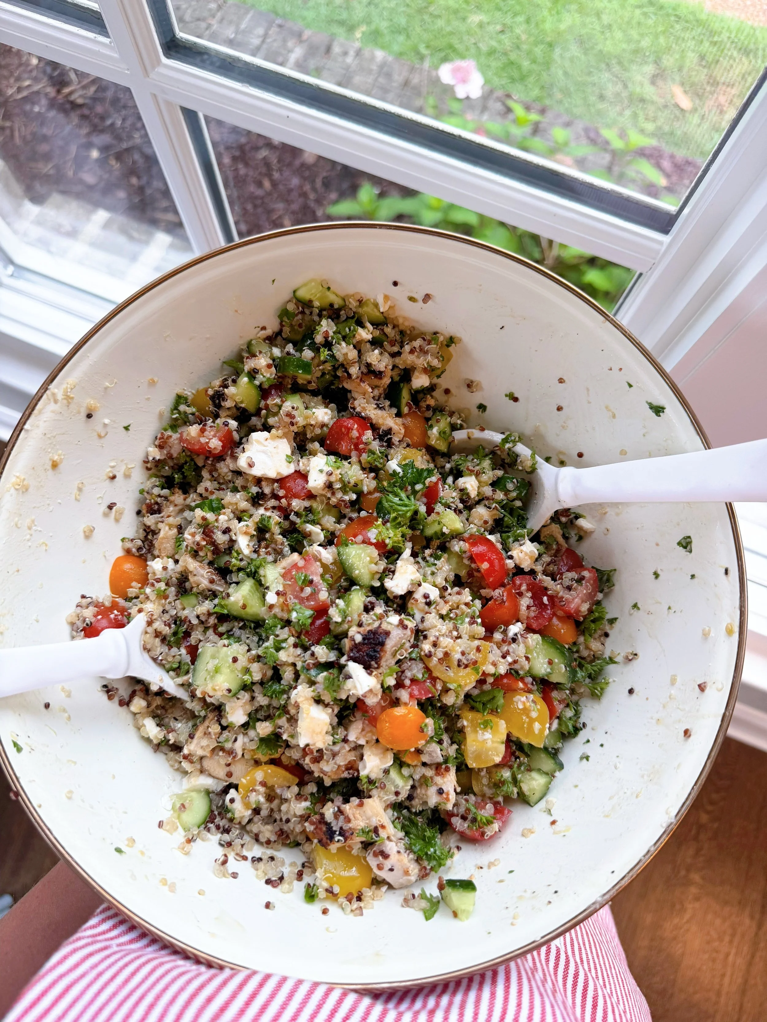 Greek Chicken Quinoa Salad