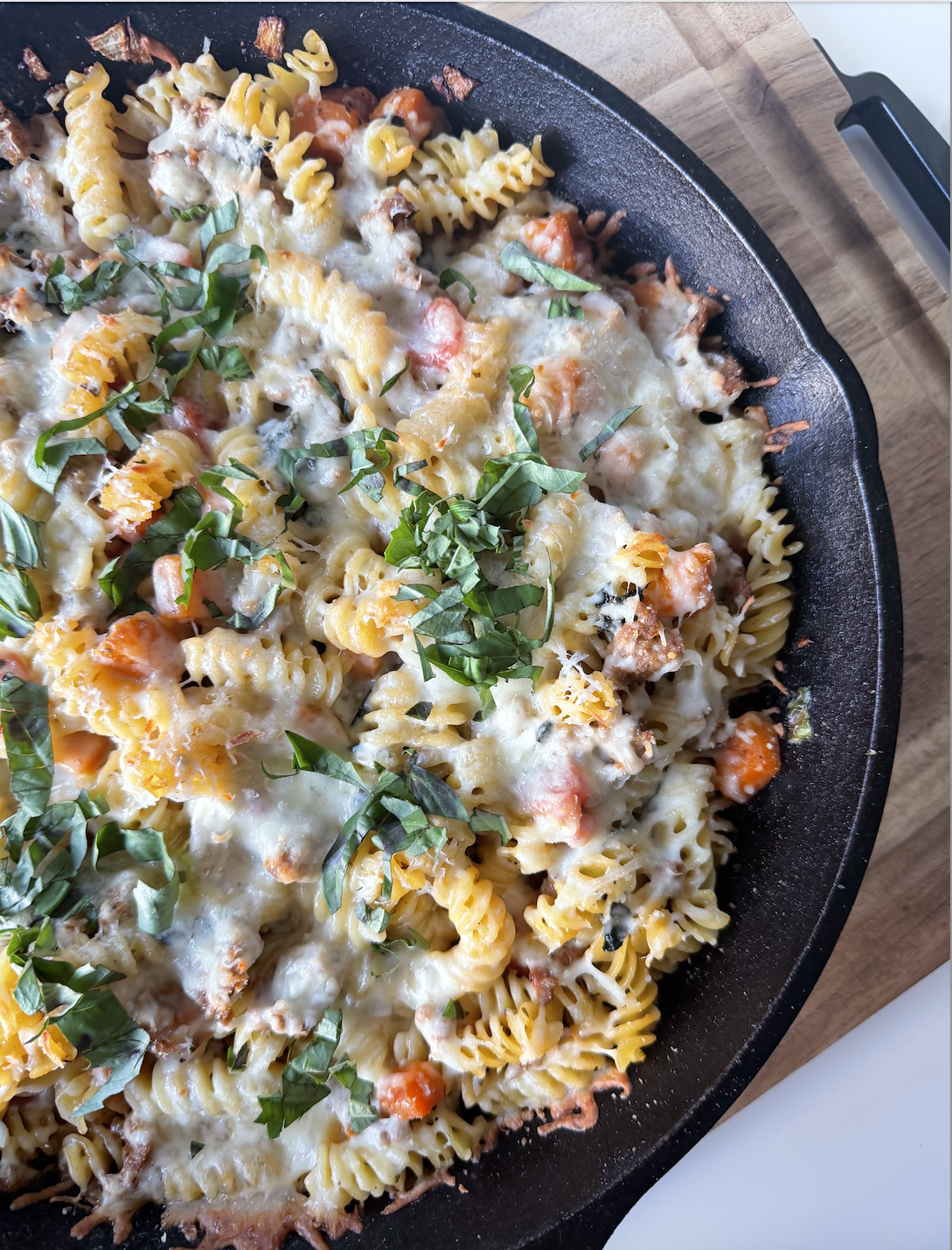 Sweet Potato &amp; Sausage Pasta Bake