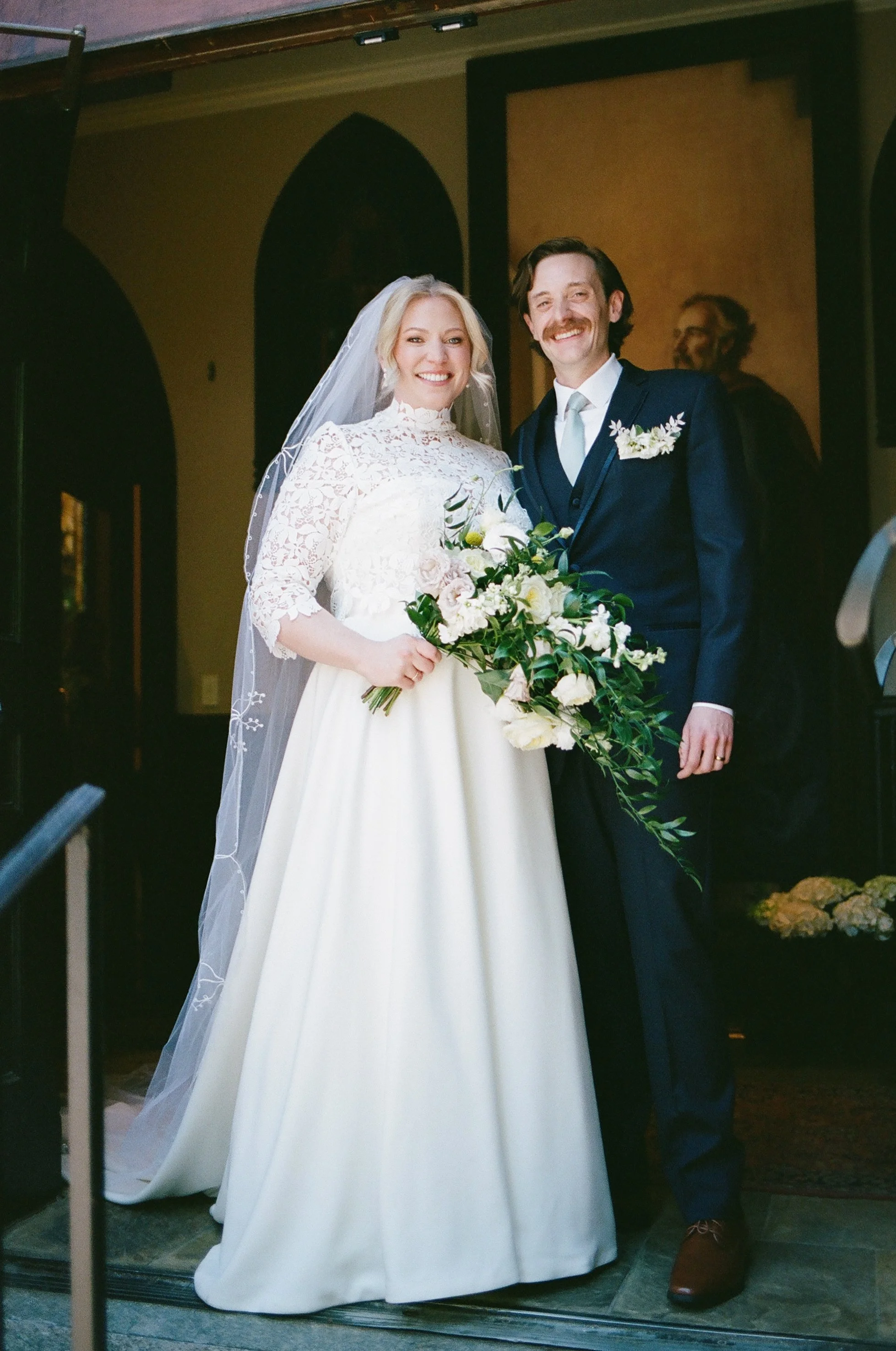 St. Peter Catholic Church The Ruth by Beau Monde Charlotte NC Film Wedding Photographer ParksPictures