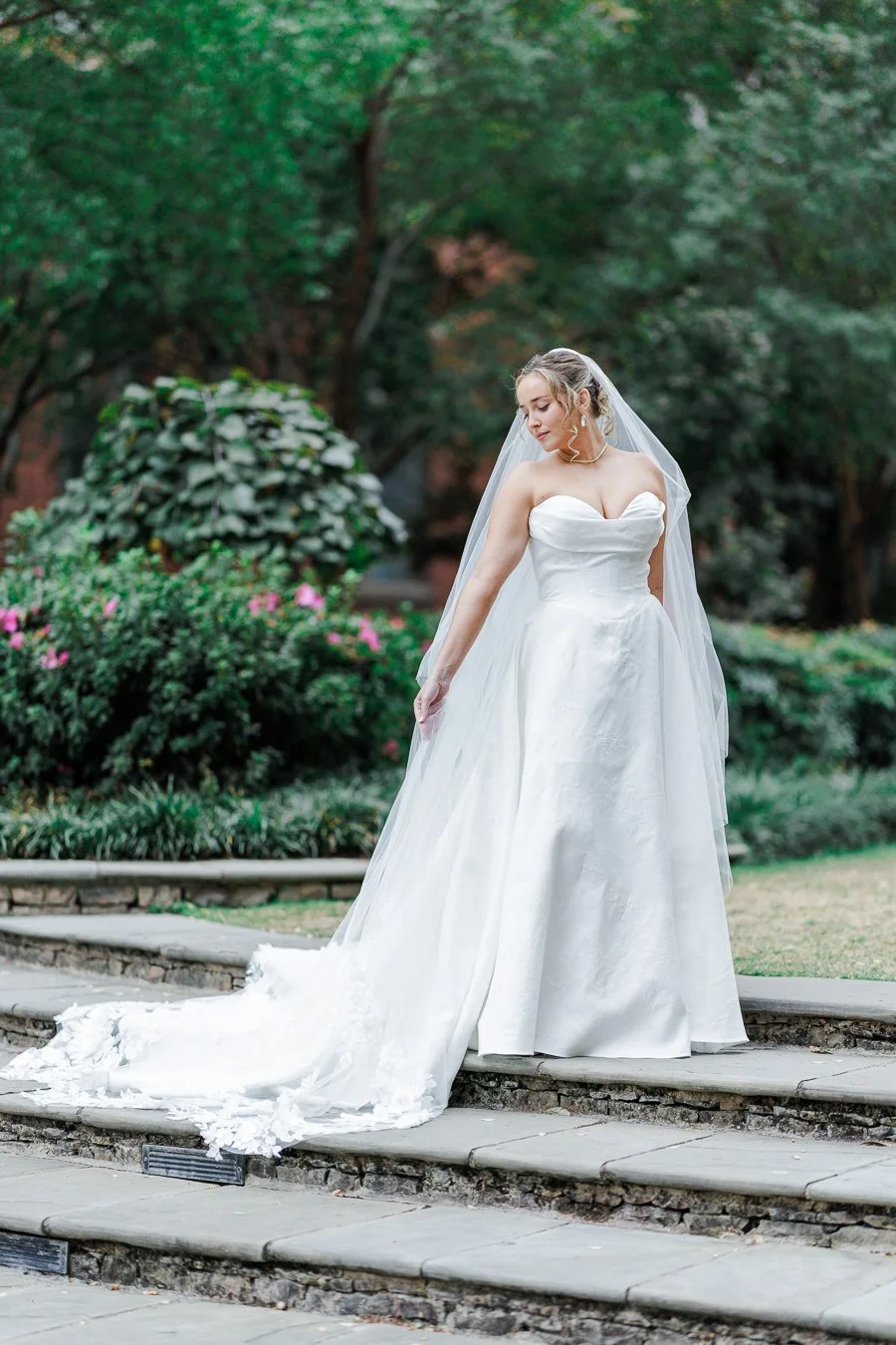 Charlotte Wedding Photographer at Saint Peter Catholic Church Uptown Charlotte NC ParksPictures